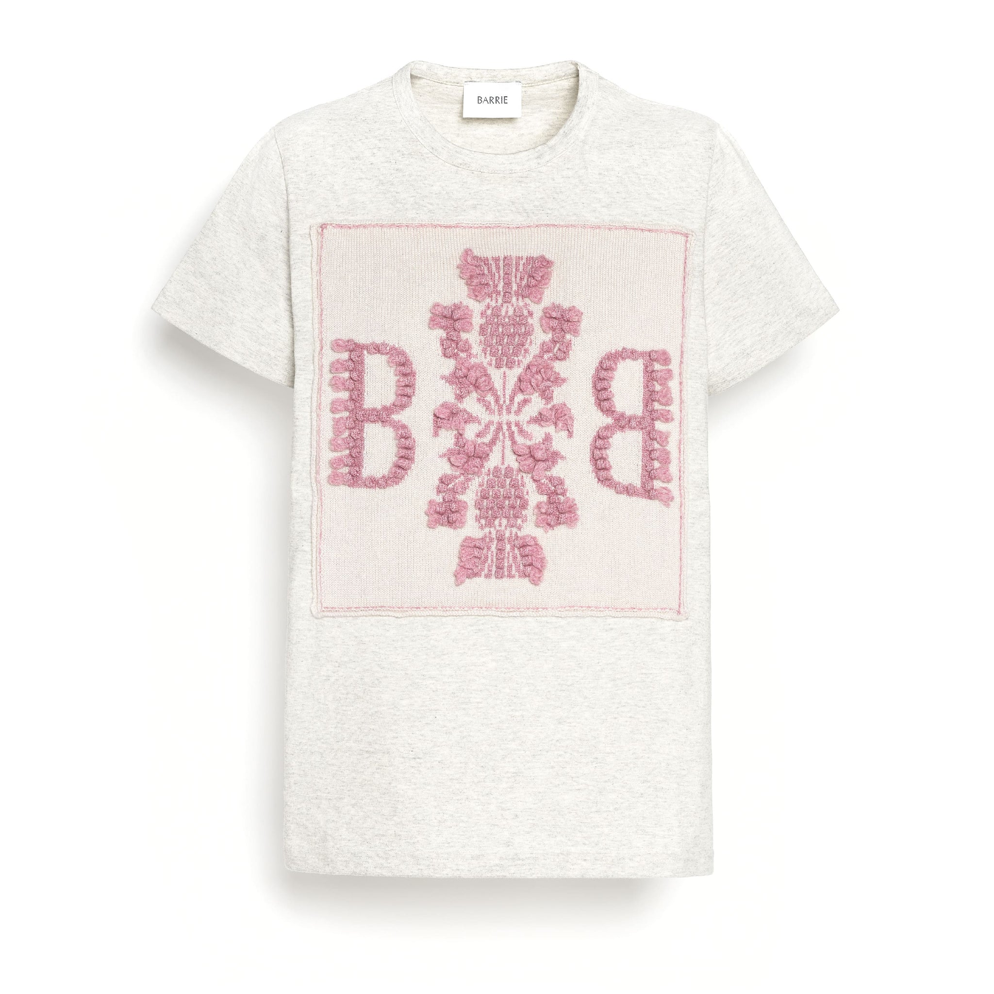 T-shirt with Barrie logo cashmere patch | Barrie - Barrie