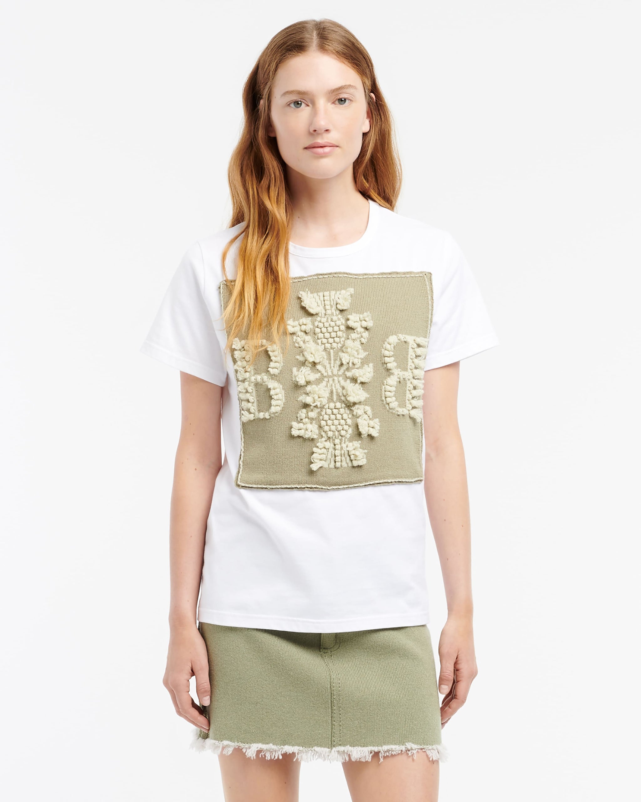 T-shirt with Barrie logo cashmere patch | Barrie - Barrie