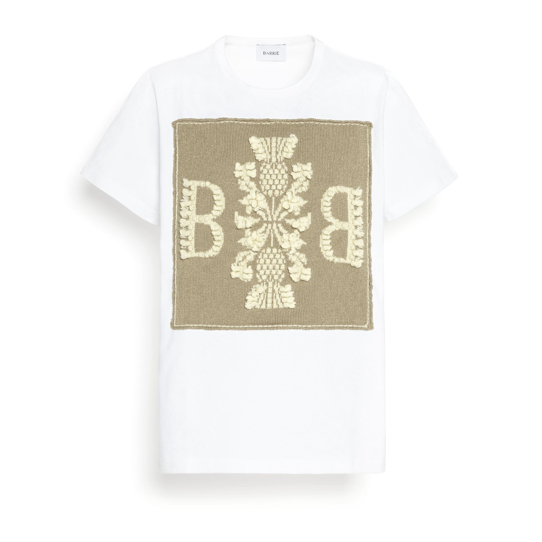 T-shirt with Barrie logo cashmere patch | Barrie - Barrie