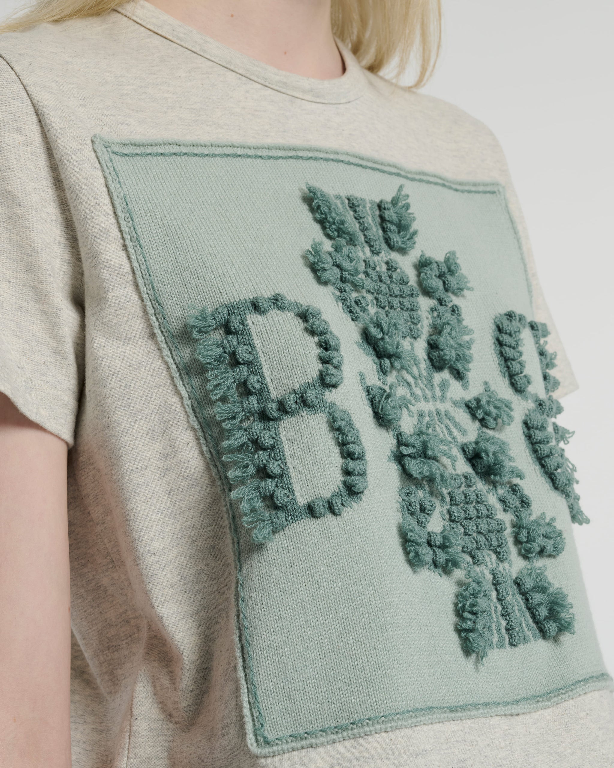 T-shirt with Barrie logo cashmere patch | Barrie - Barrie