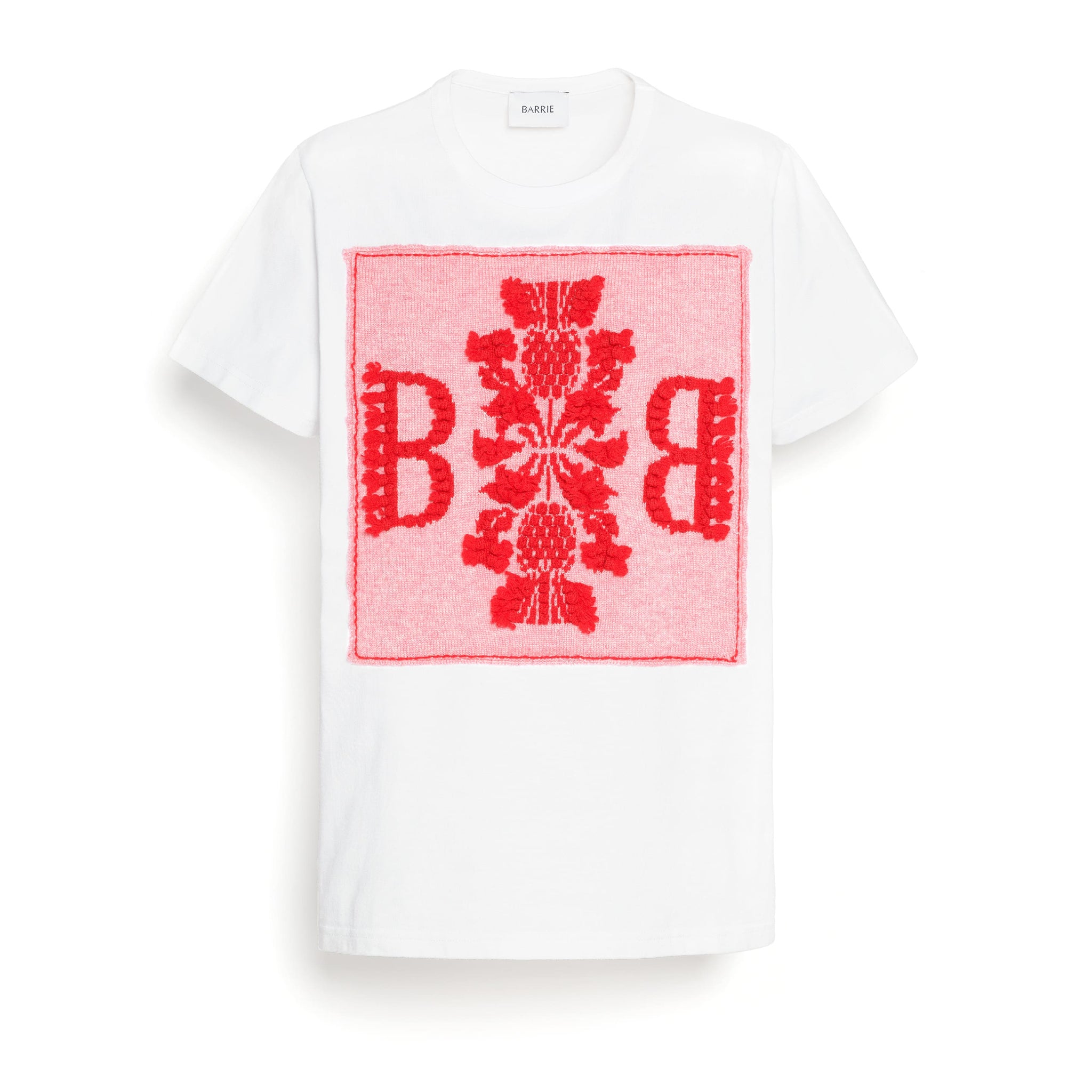 T-shirt with Barrie logo cashmere patch | Barrie - Barrie