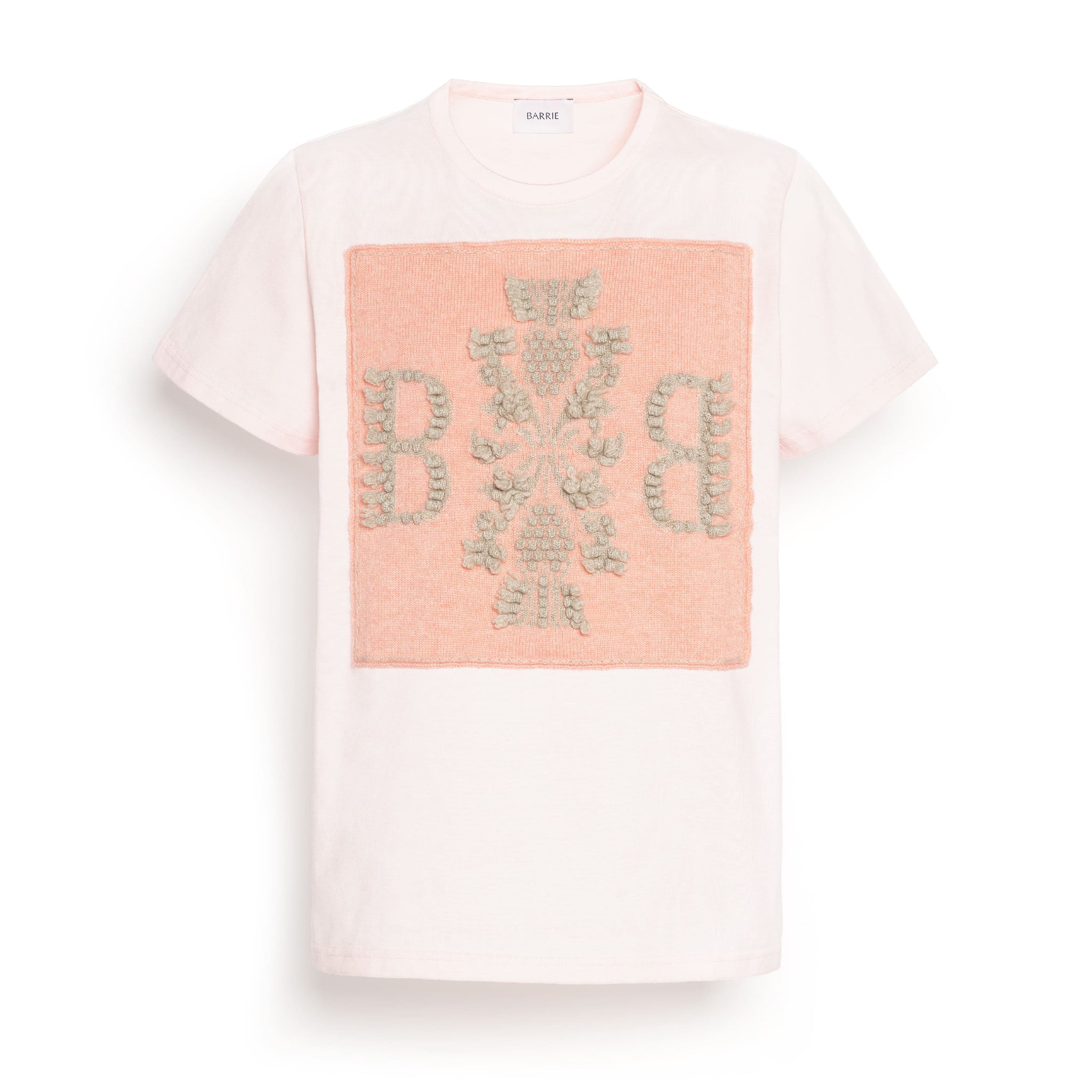 T-shirt with Barrie logo cashmere patch | Barrie - Barrie