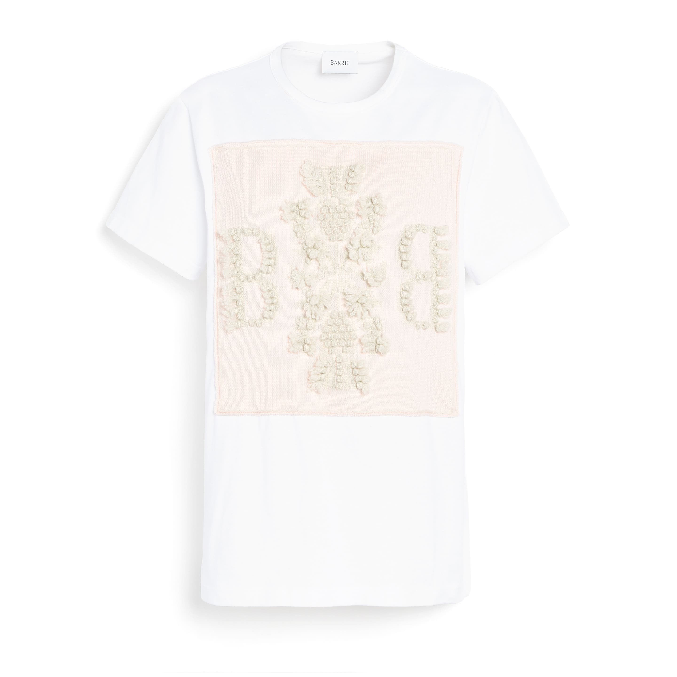 T-Shirt avec patch logo B en cachemire