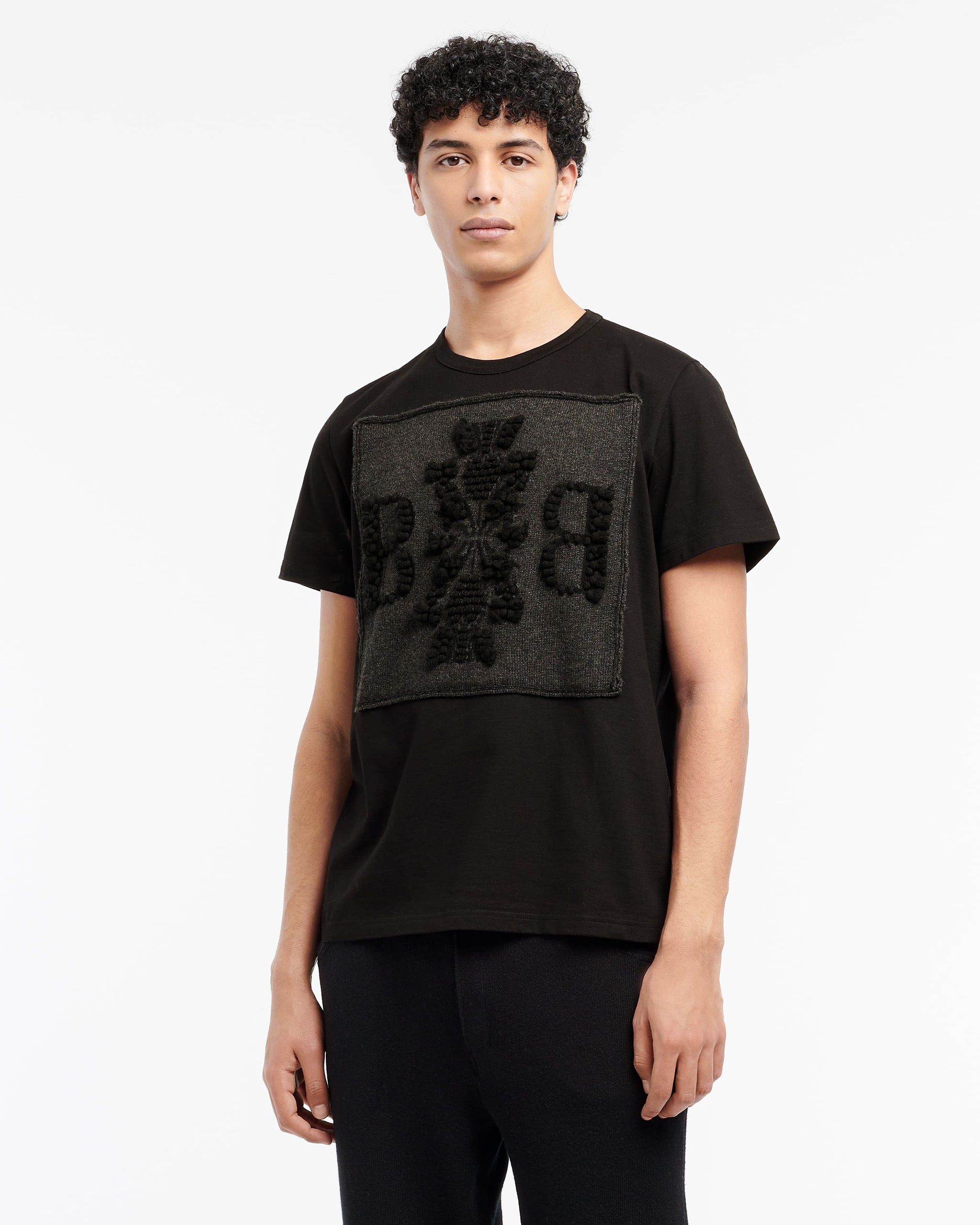 T-shirt with Barrie logo cashmere patch | Barrie - Barrie
