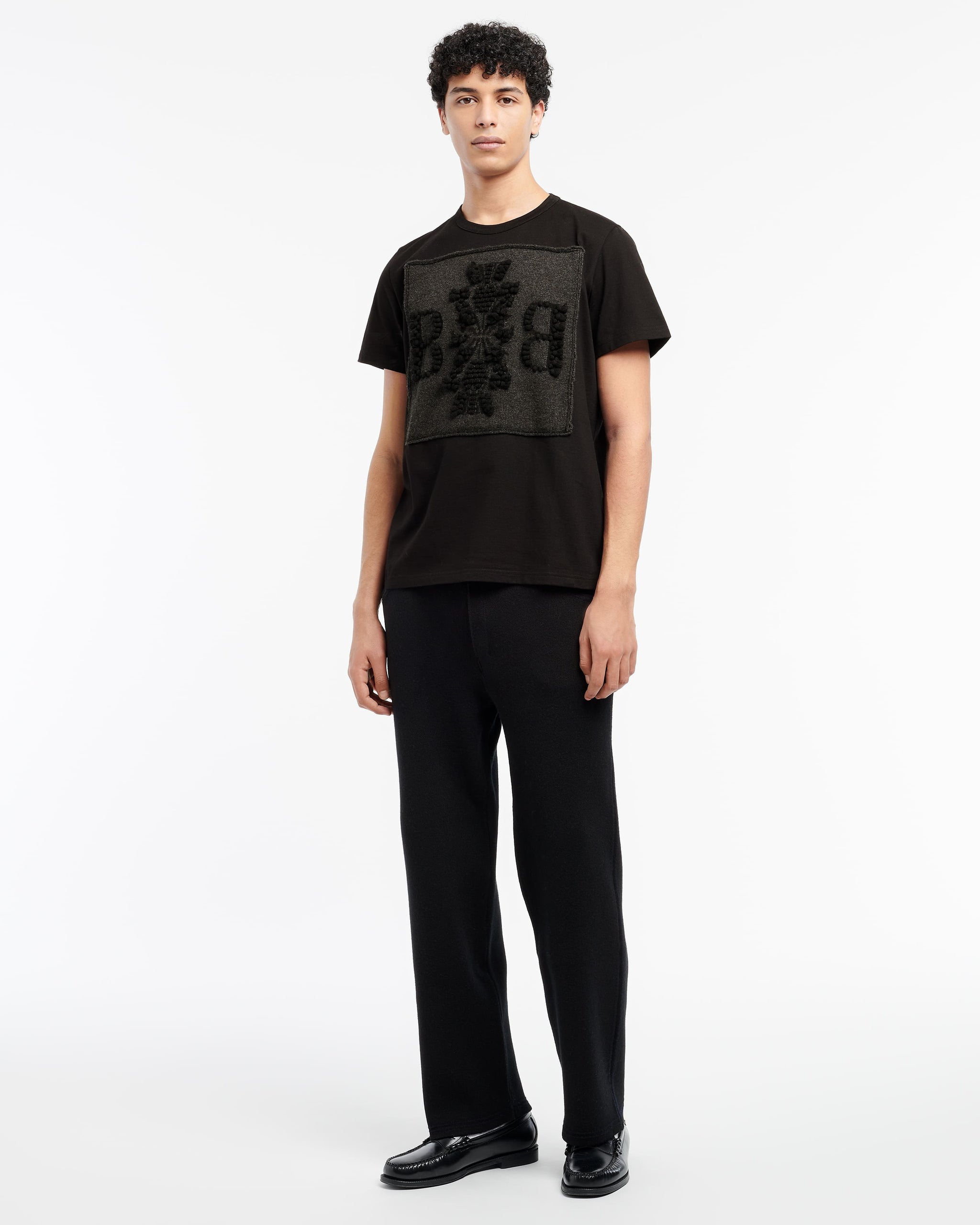 T-shirt with Barrie logo cashmere patch | Barrie - Barrie