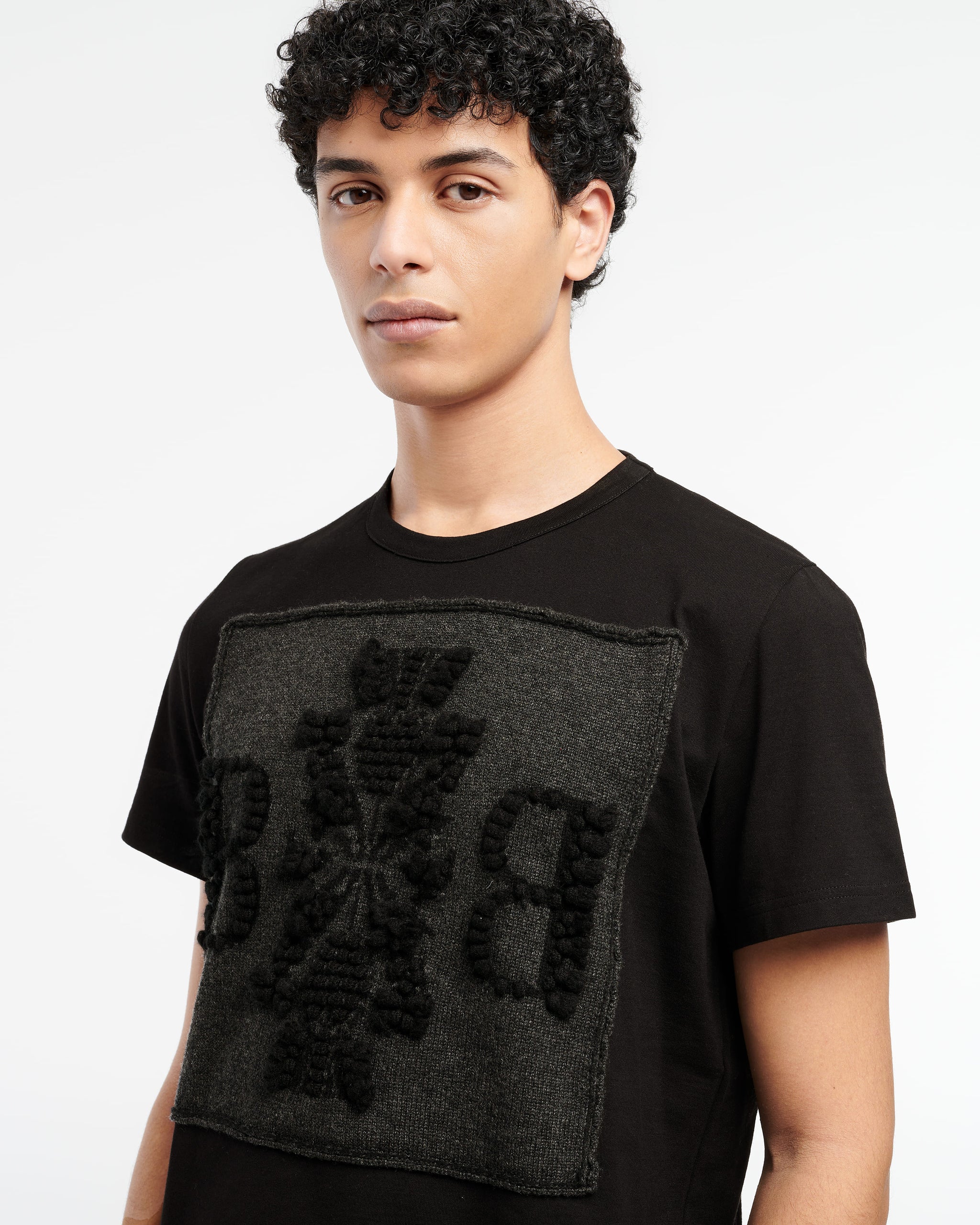 T-shirt with Barrie logo cashmere patch | Barrie - Barrie