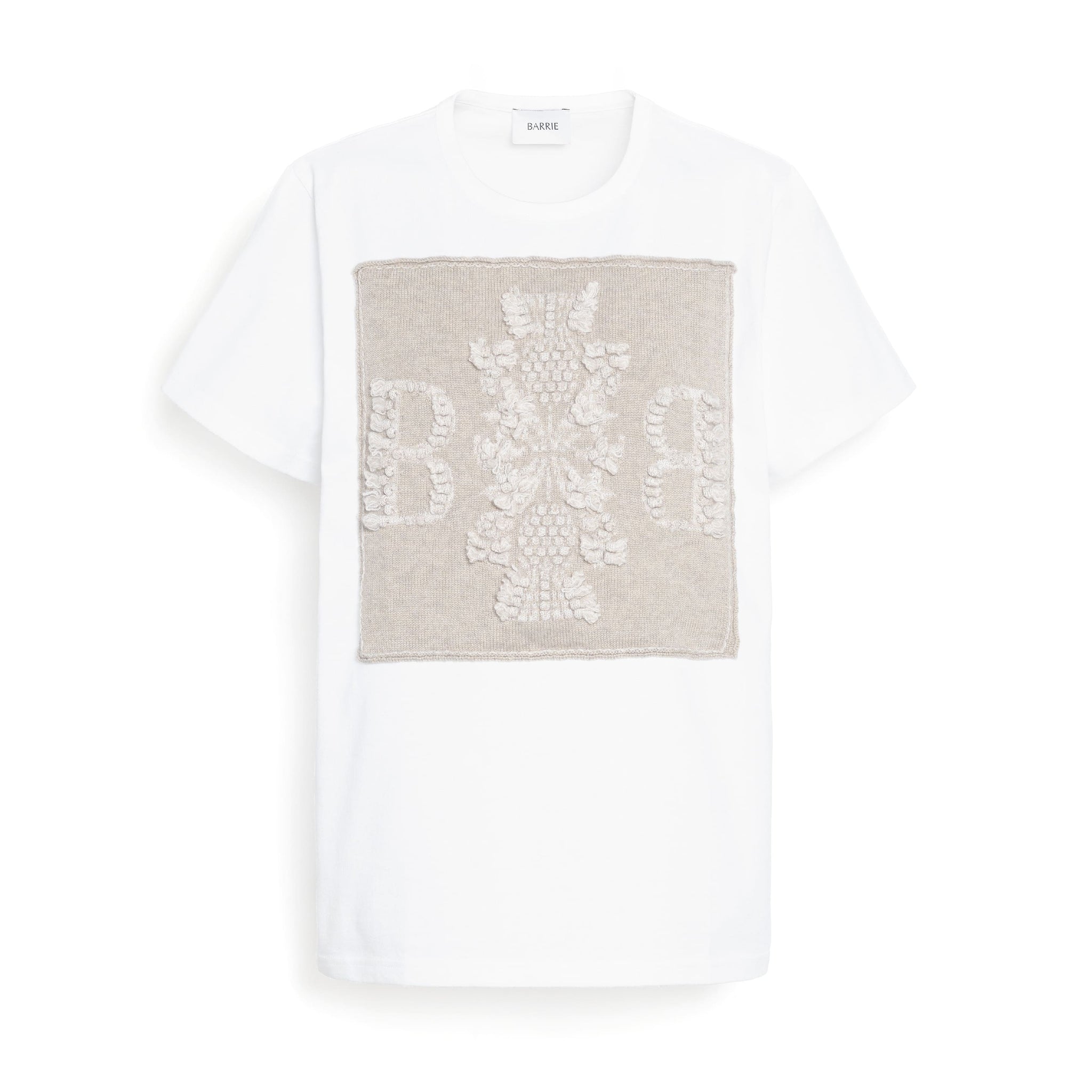 T-shirt with Barrie logo cashmere patch | Barrie - Barrie