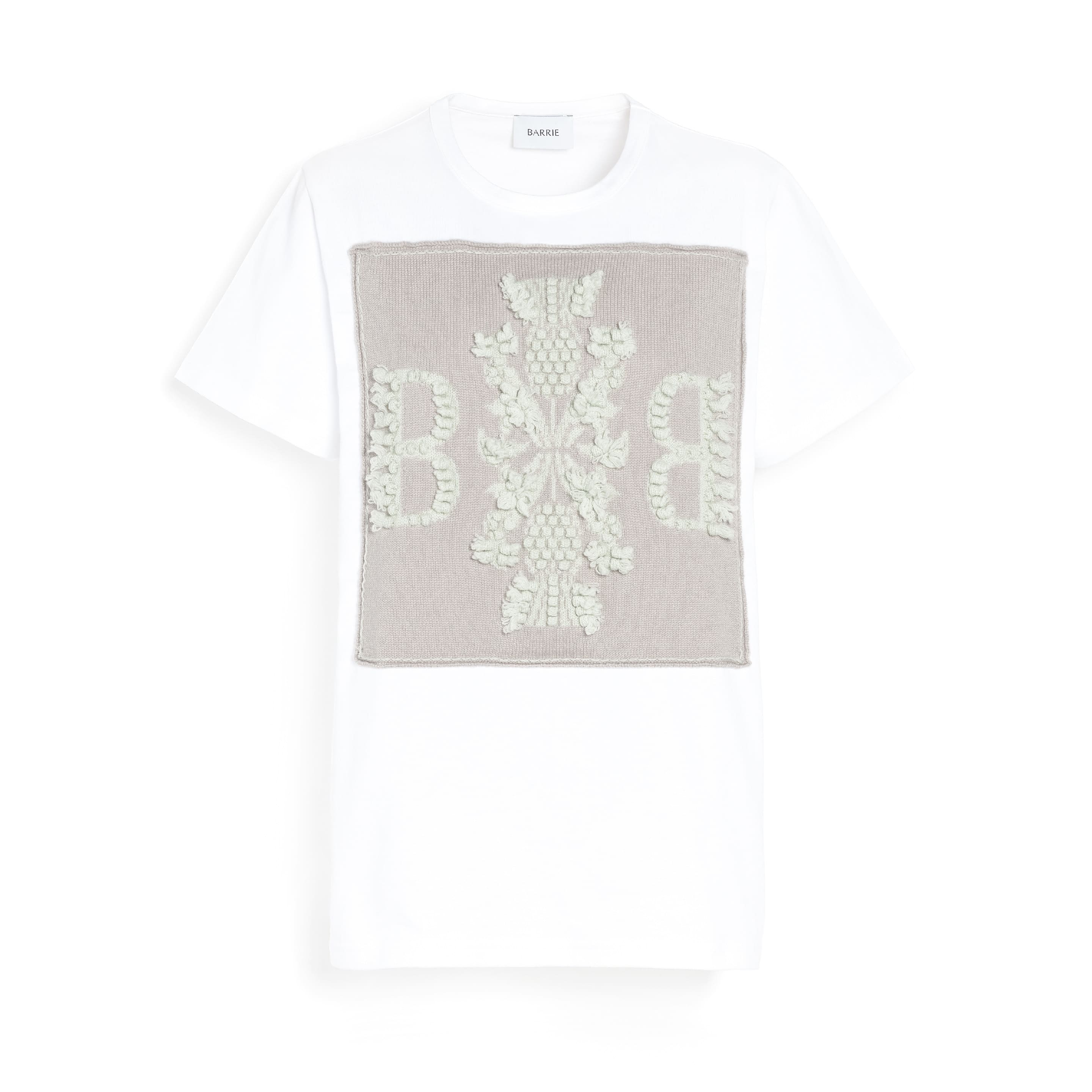 T-shirt with Barrie logo cashmere patch