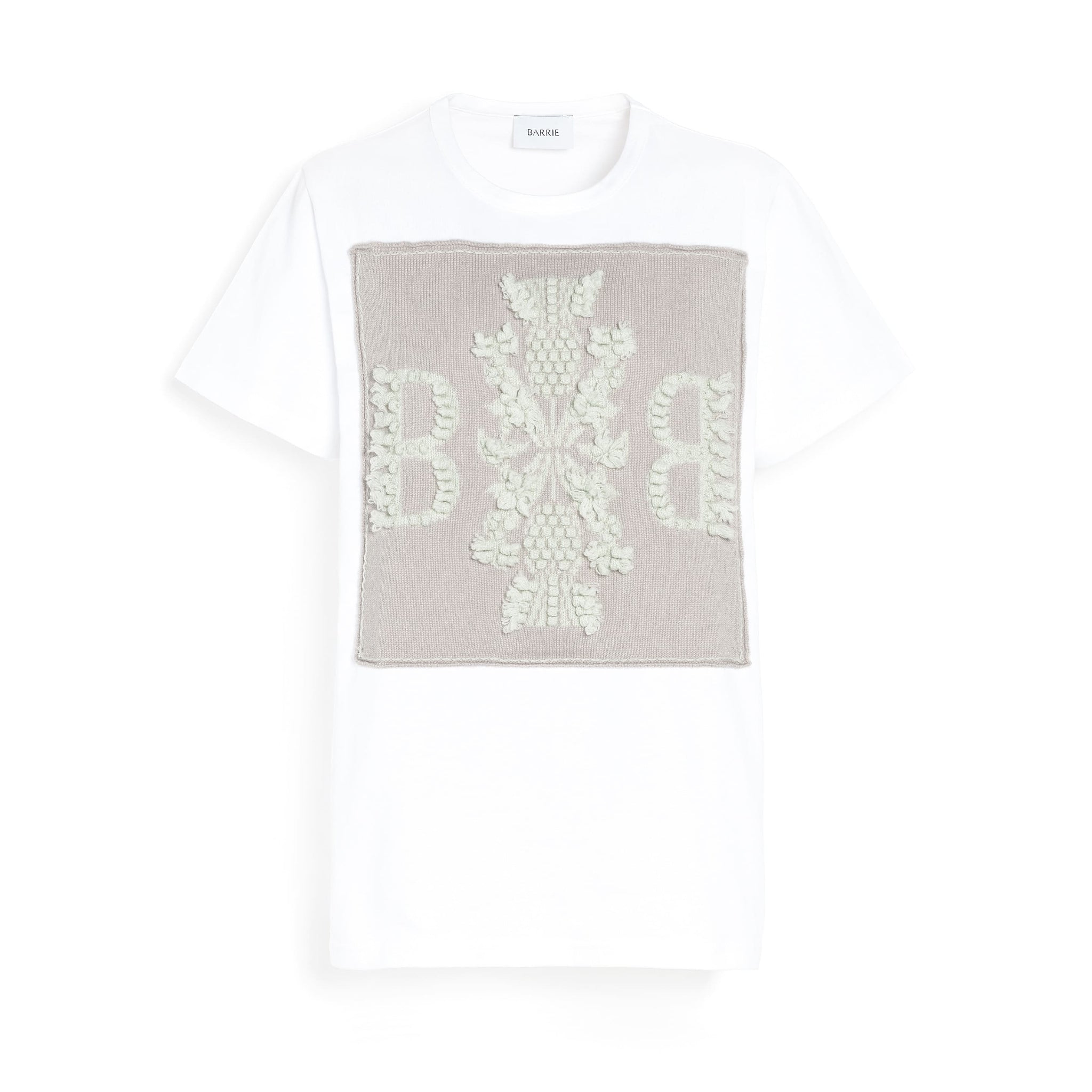 T-shirt with Barrie logo cashmere patch | Barrie - Barrie