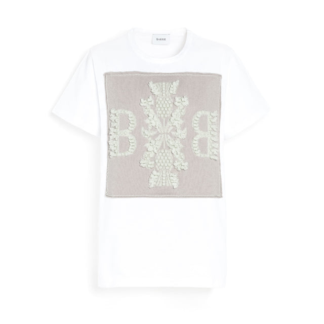 T-shirt with Barrie logo cashmere patch | Barrie - Barrie