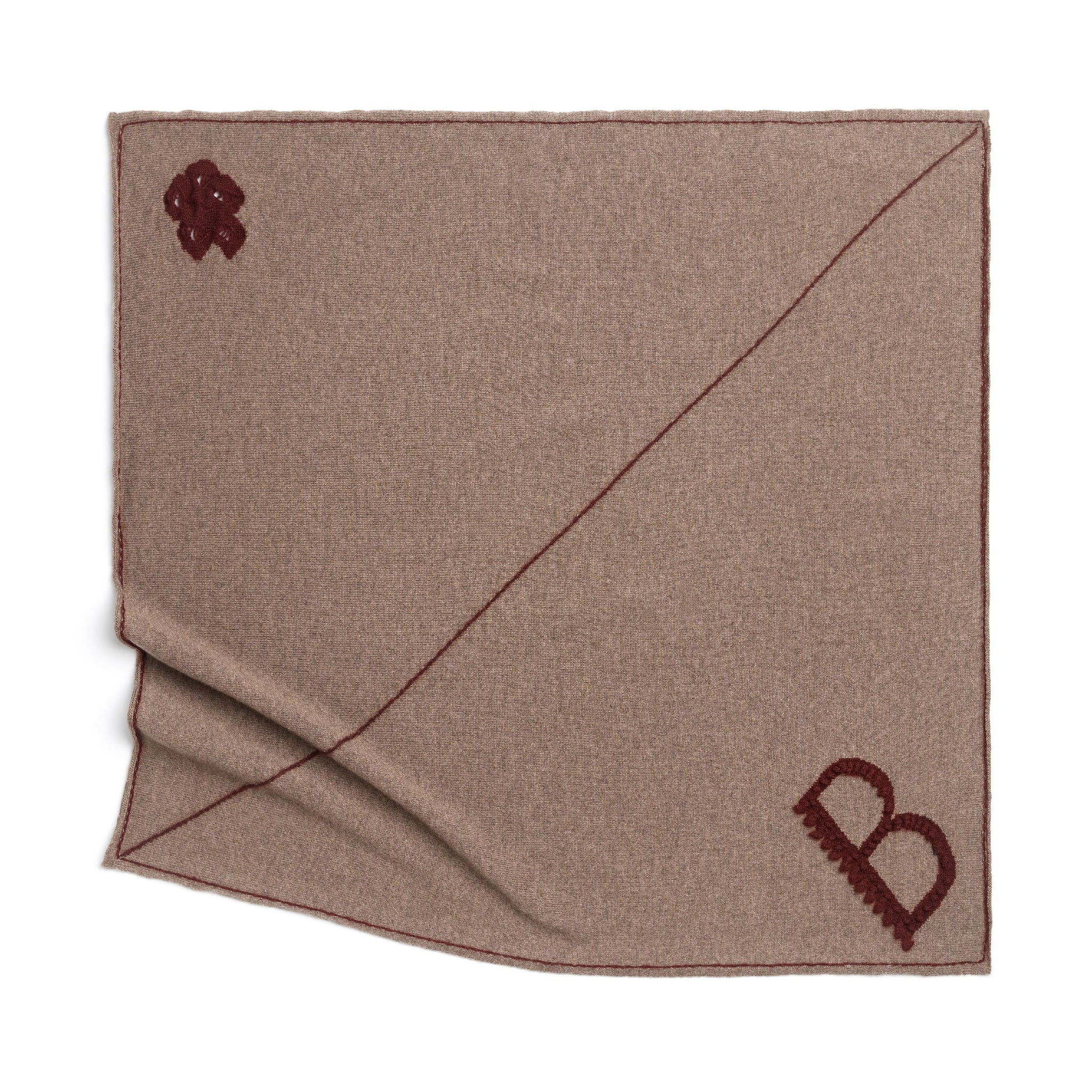 Cashmere scarf with details | Barrie - Barrie