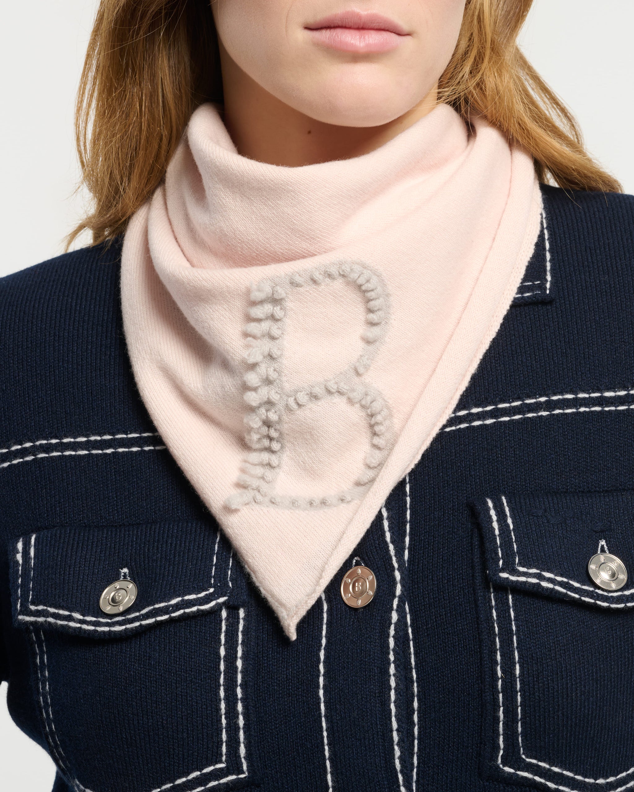 디테일 캐시미어 머플러 | Barrie - Barrie