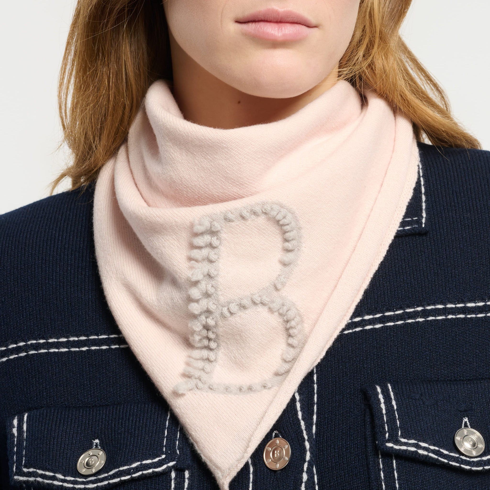 Foulard en cachemire avec détails | Barrie - Barrie