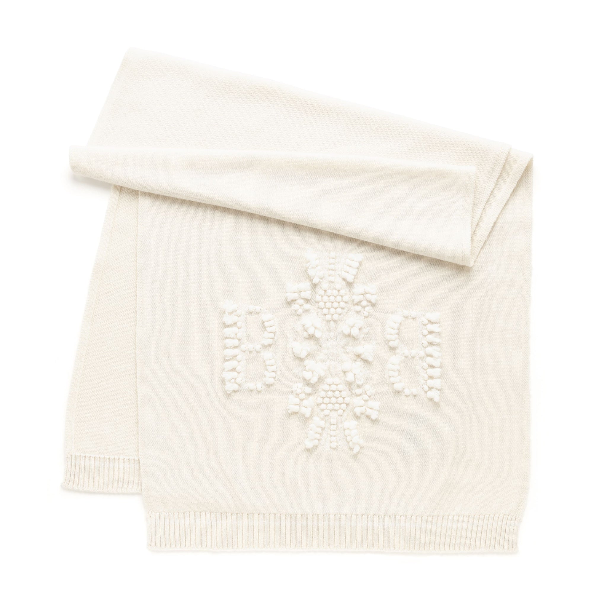 Cashmere scarf with 3D logo | Barrie - Barrie