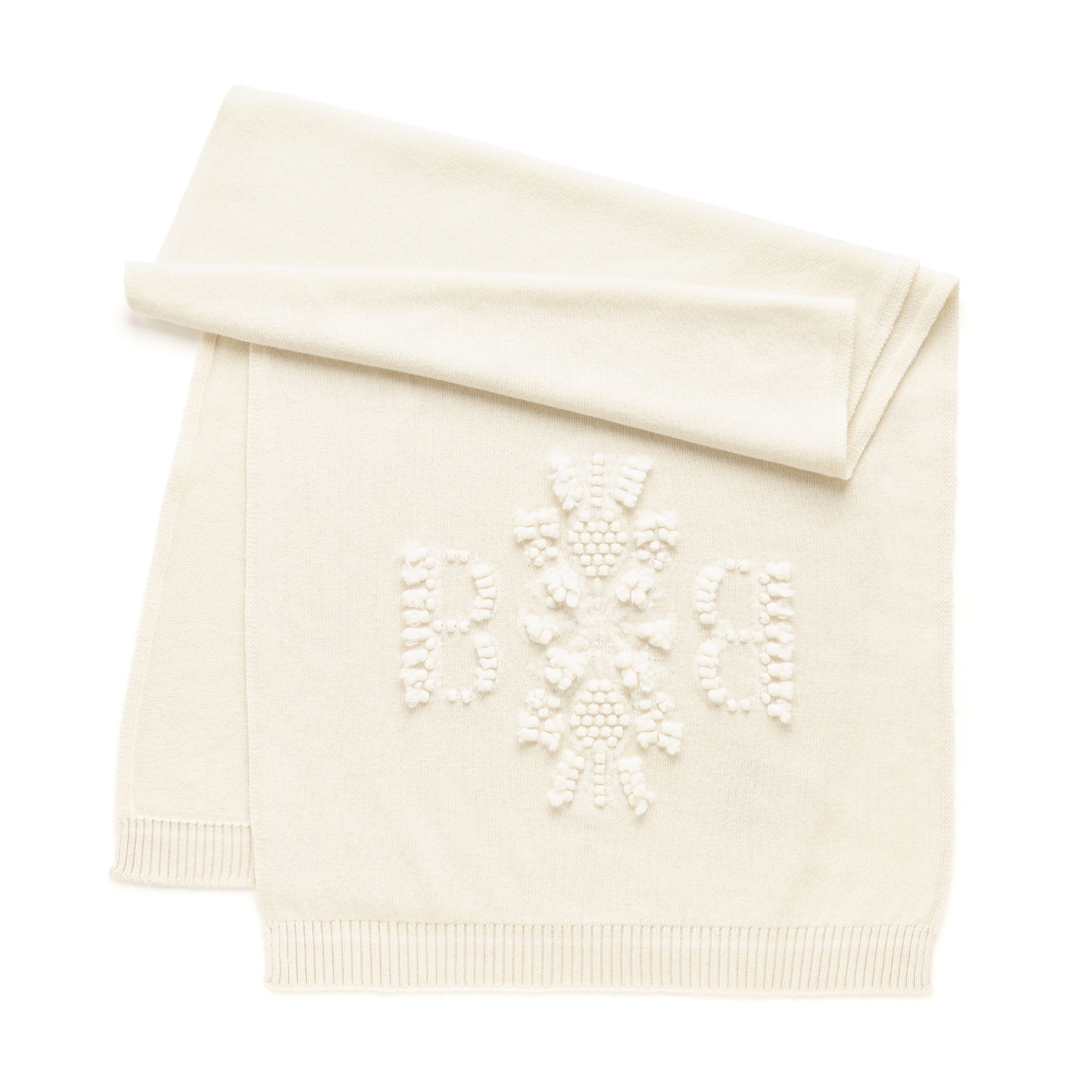 Cashmere scarf with 3D logo | Barrie - Barrie