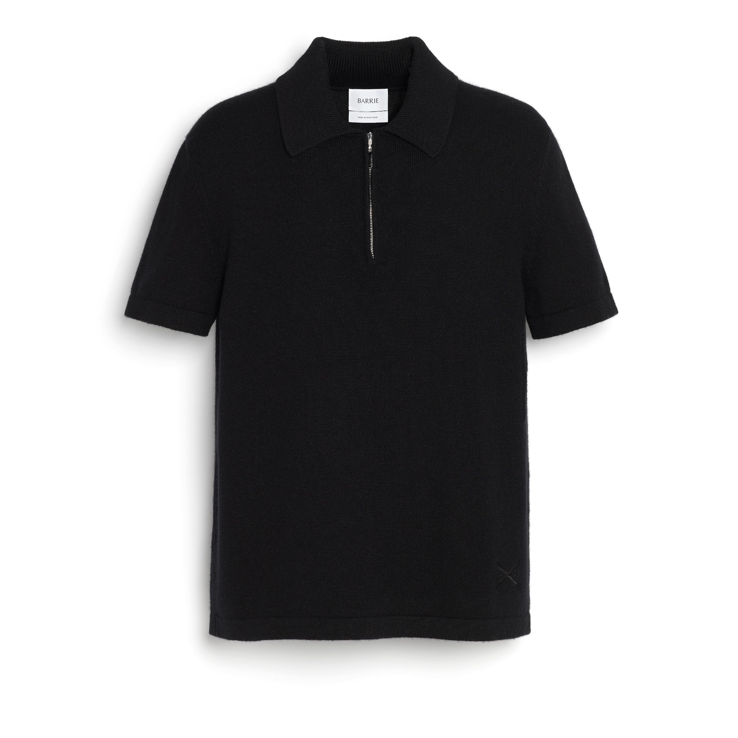 Top B Label à col zippé en cachemire
