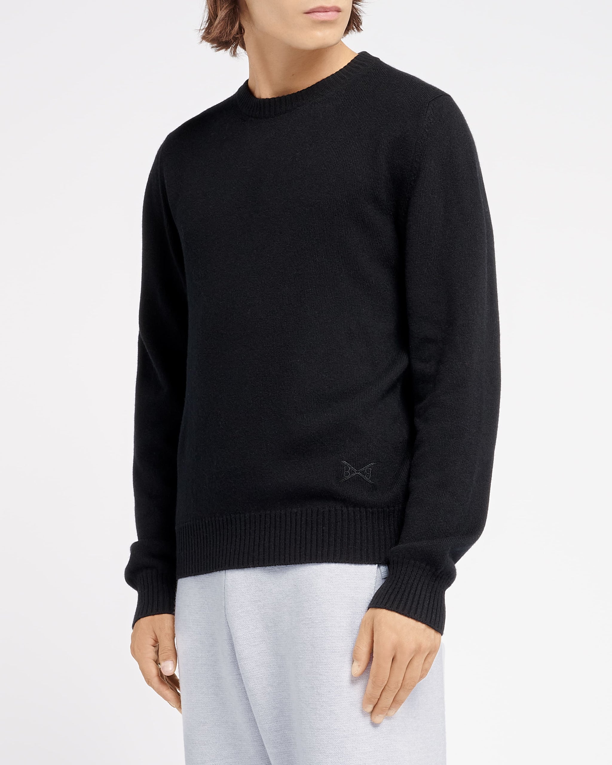 B Label round-neck cashmere jumper | Barrie - Barrie