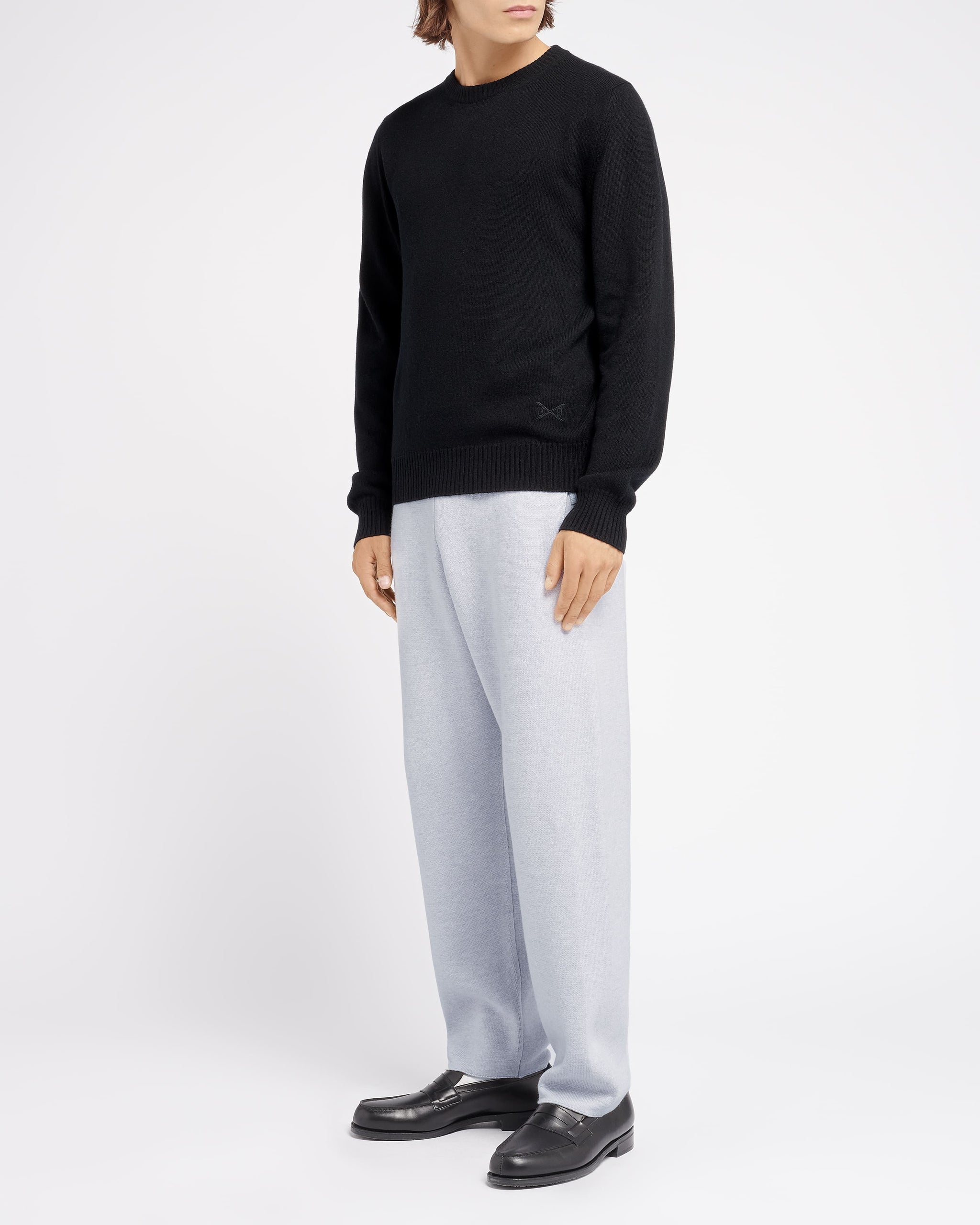 B Label round-neck cashmere jumper | Barrie - Barrie