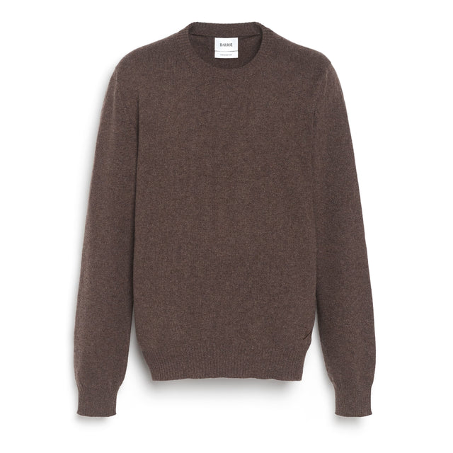 Round neck cashmere B Label jumper | Barrie - Barrie