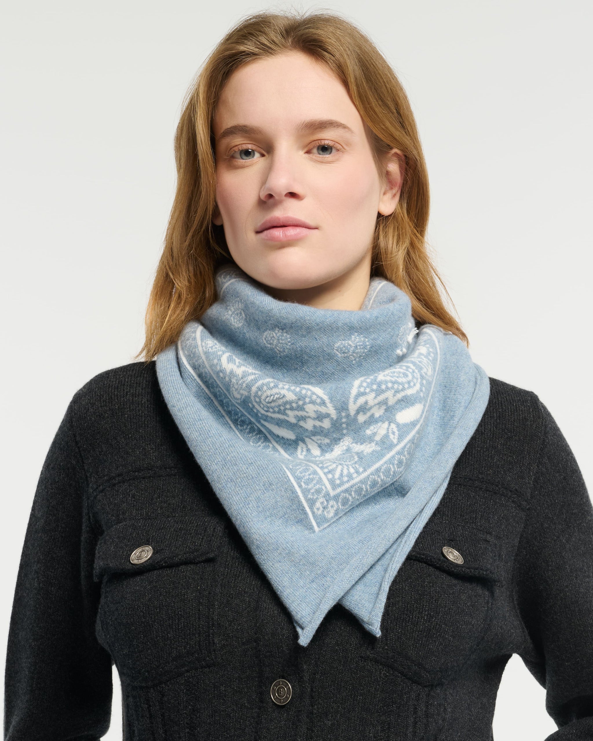 Bandana in cashmere and cotton | Barrie - Barrie