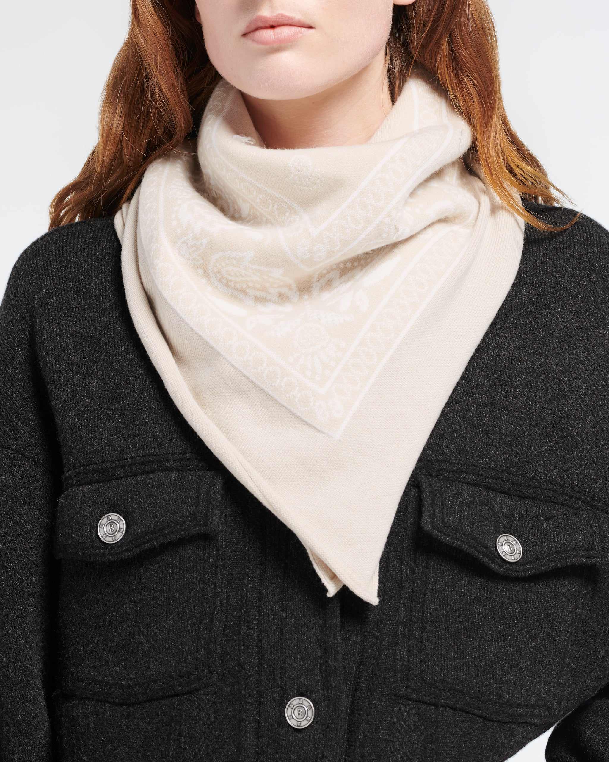 Bandana in cashmere and cotton | Barrie - Barrie