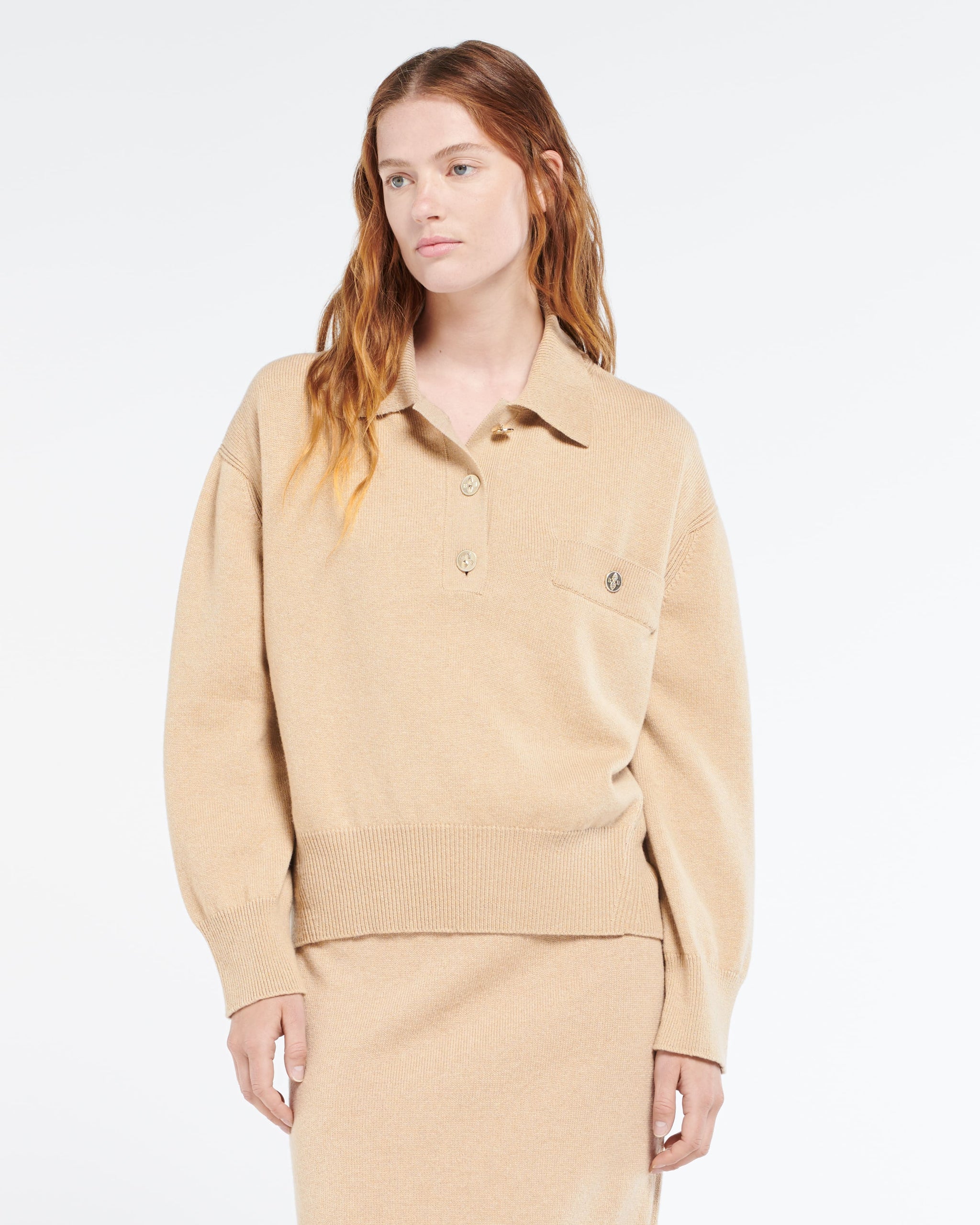 Pull à col polo en cachemire | Barrie - Barrie