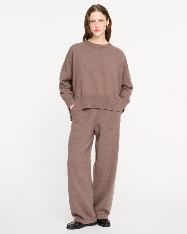 Pull col rond oversize en cachemire | Barrie - Barrie