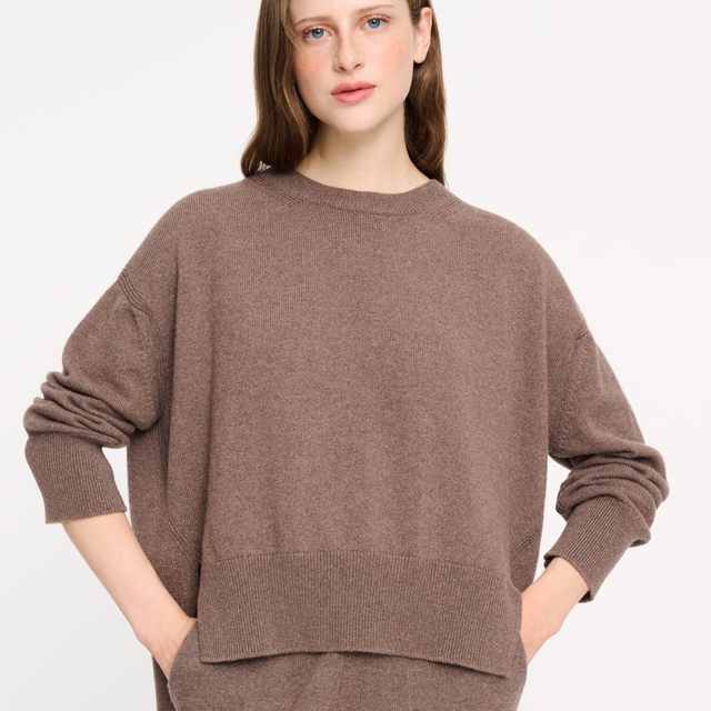 Pull col rond oversize en cachemire | Barrie - Barrie