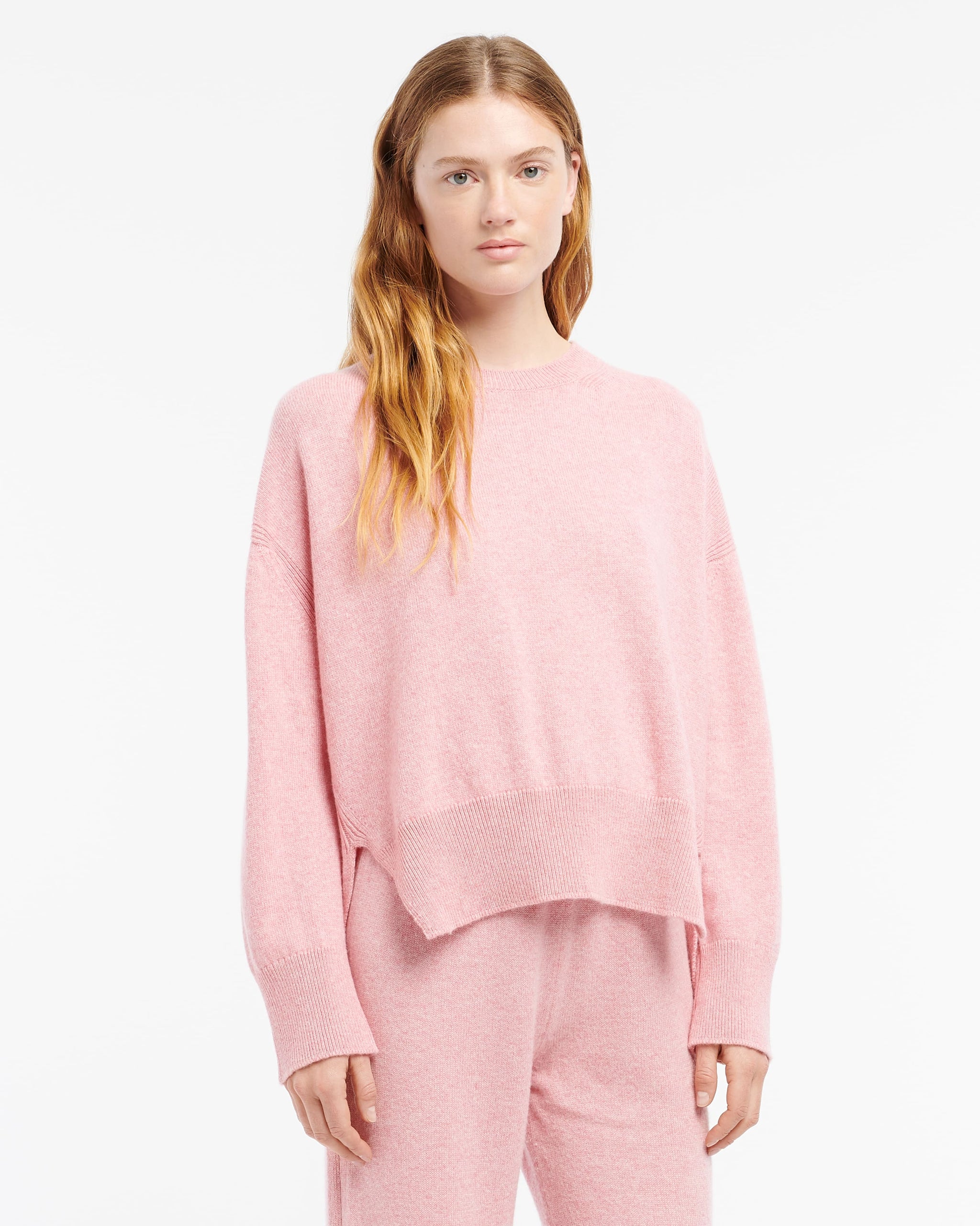 캐시미어 오버사이즈 라운드넥 니트웨어 | Barrie - Barrie