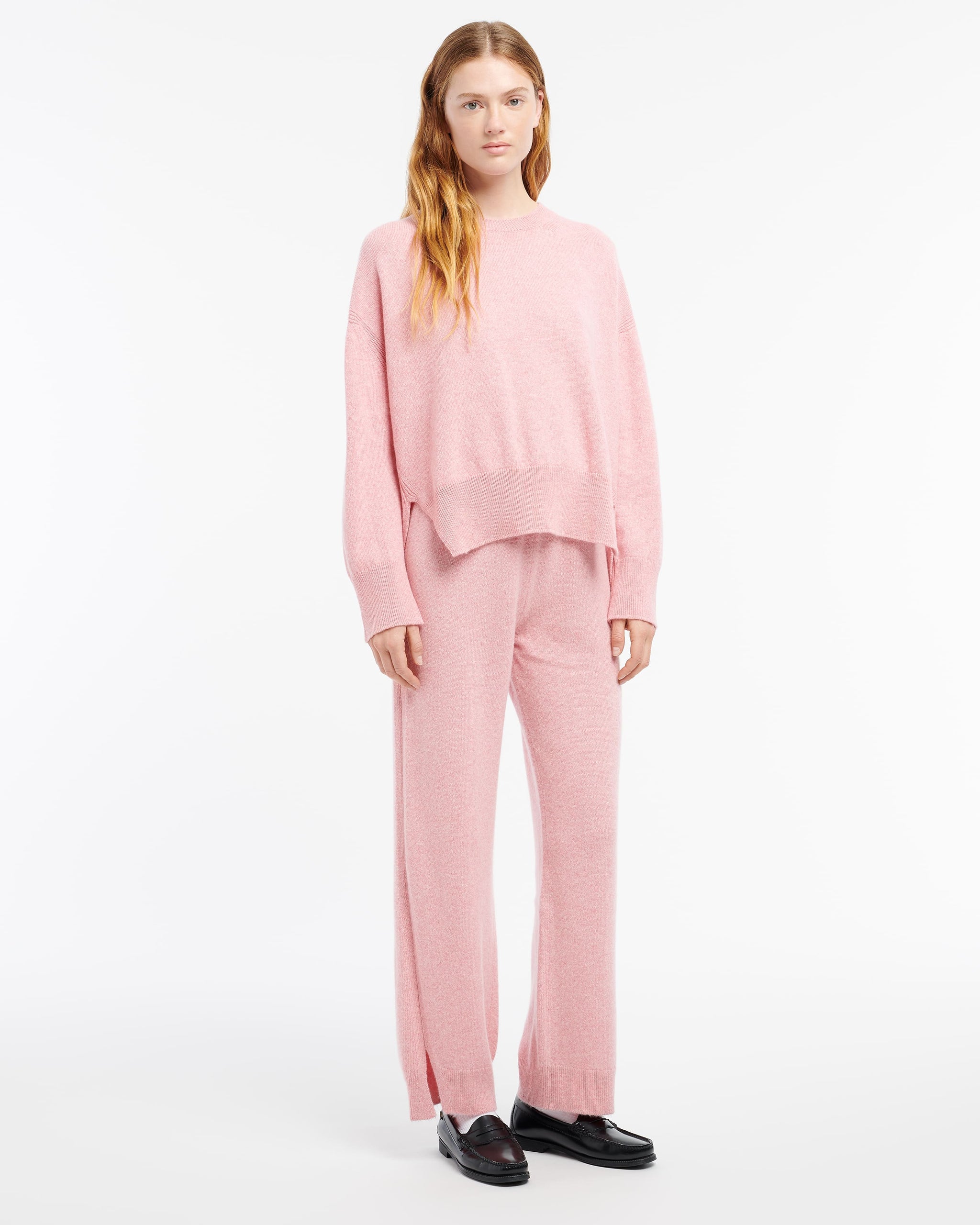 캐시미어 오버사이즈 라운드넥 니트웨어 | Barrie - Barrie