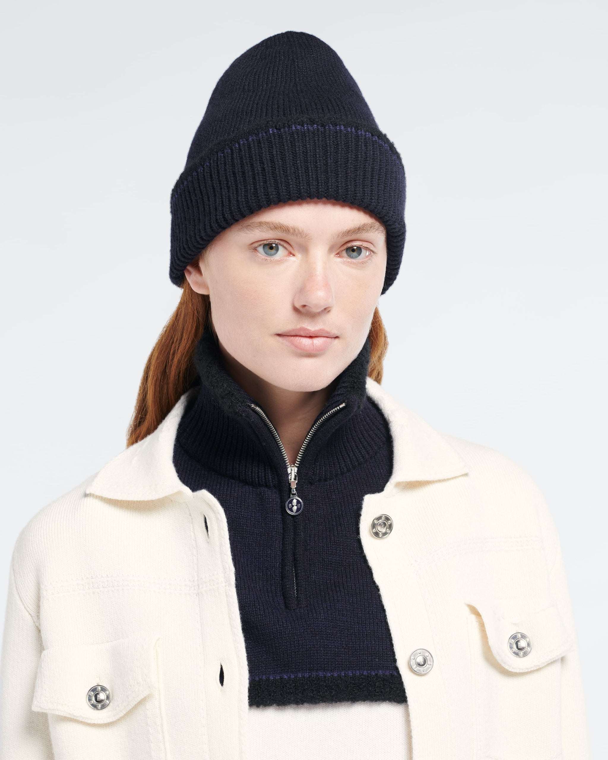 Bonnet en cachemire effet shearling | Barrie - Barrie