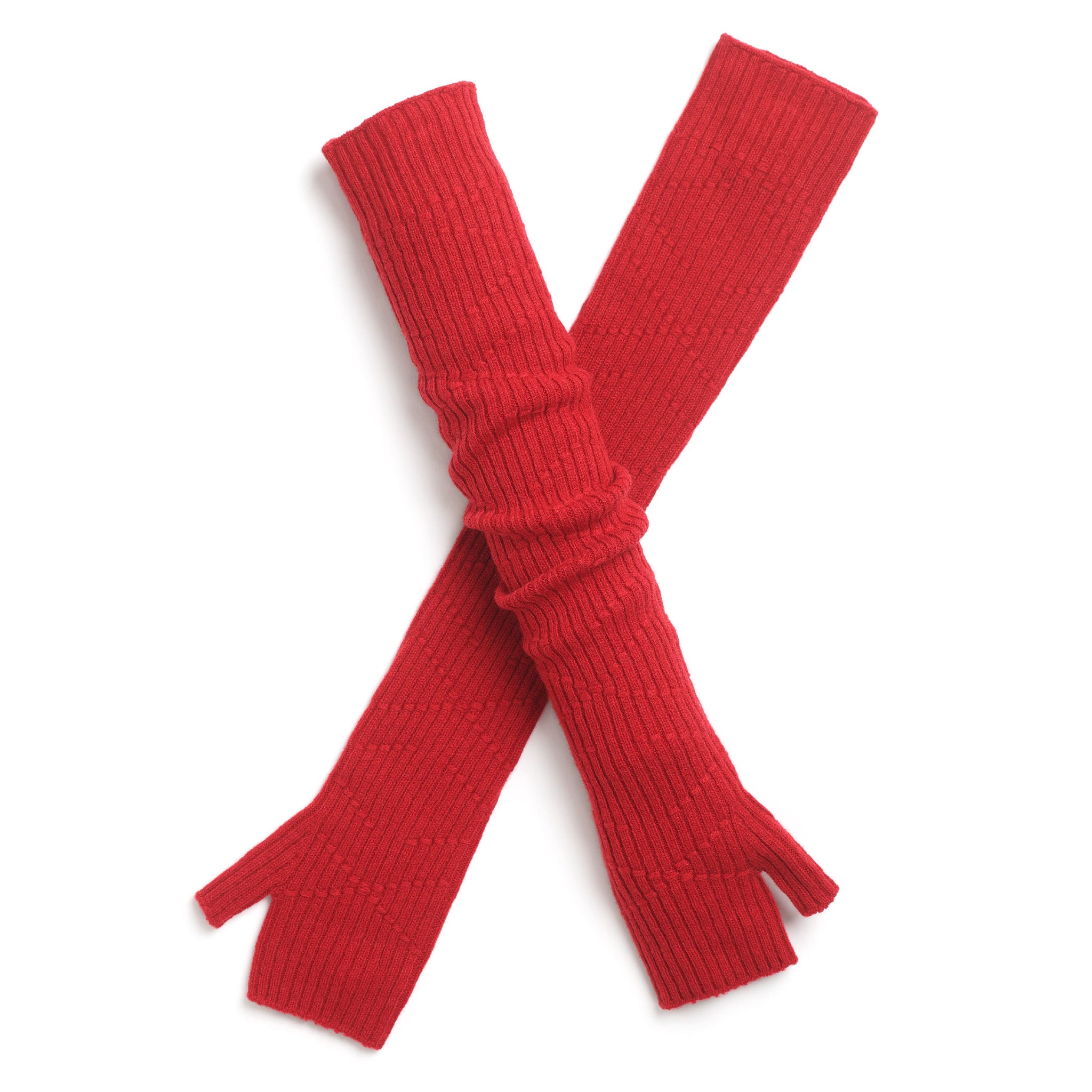 Long cashmere fingerless gloves | Barrie - Barrie