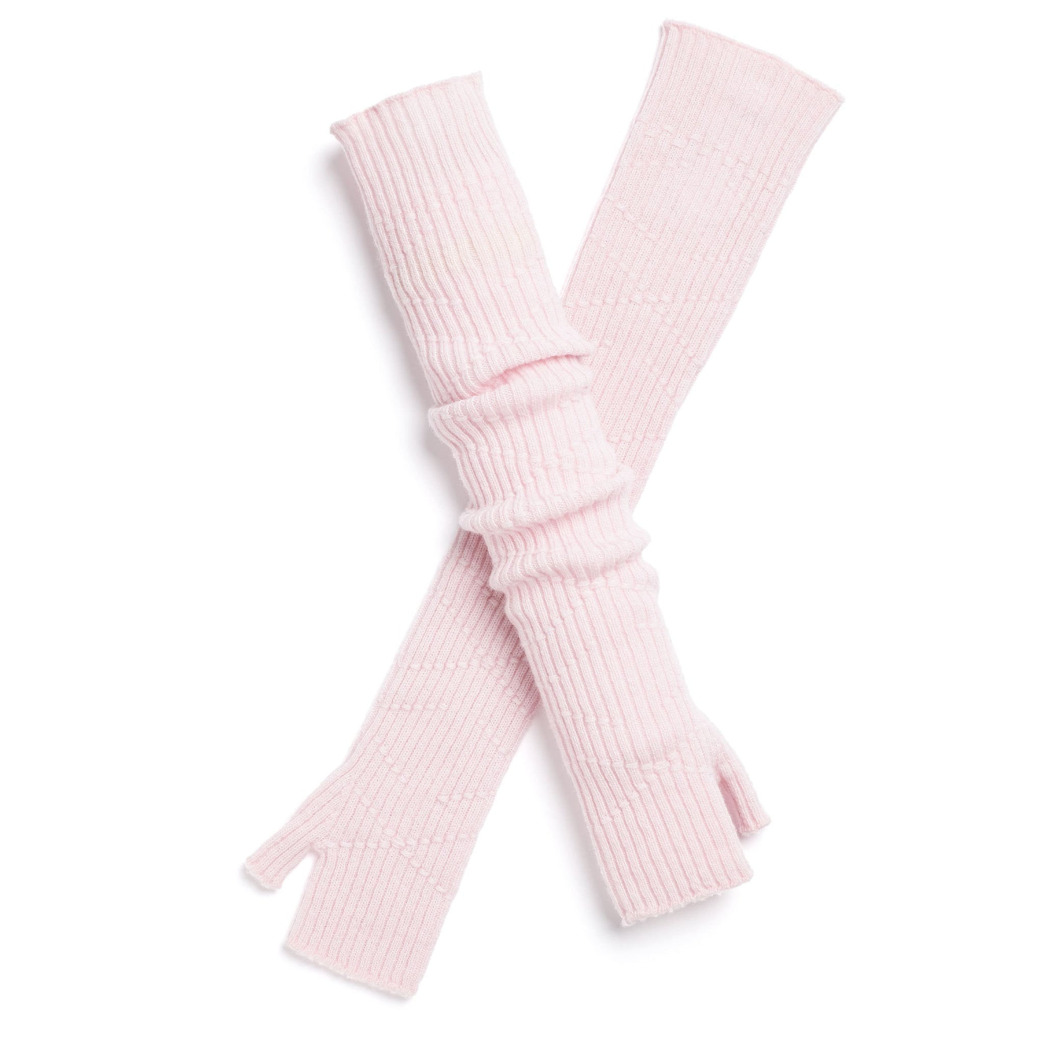 Long cashmere fingerless gloves | Barrie - Barrie