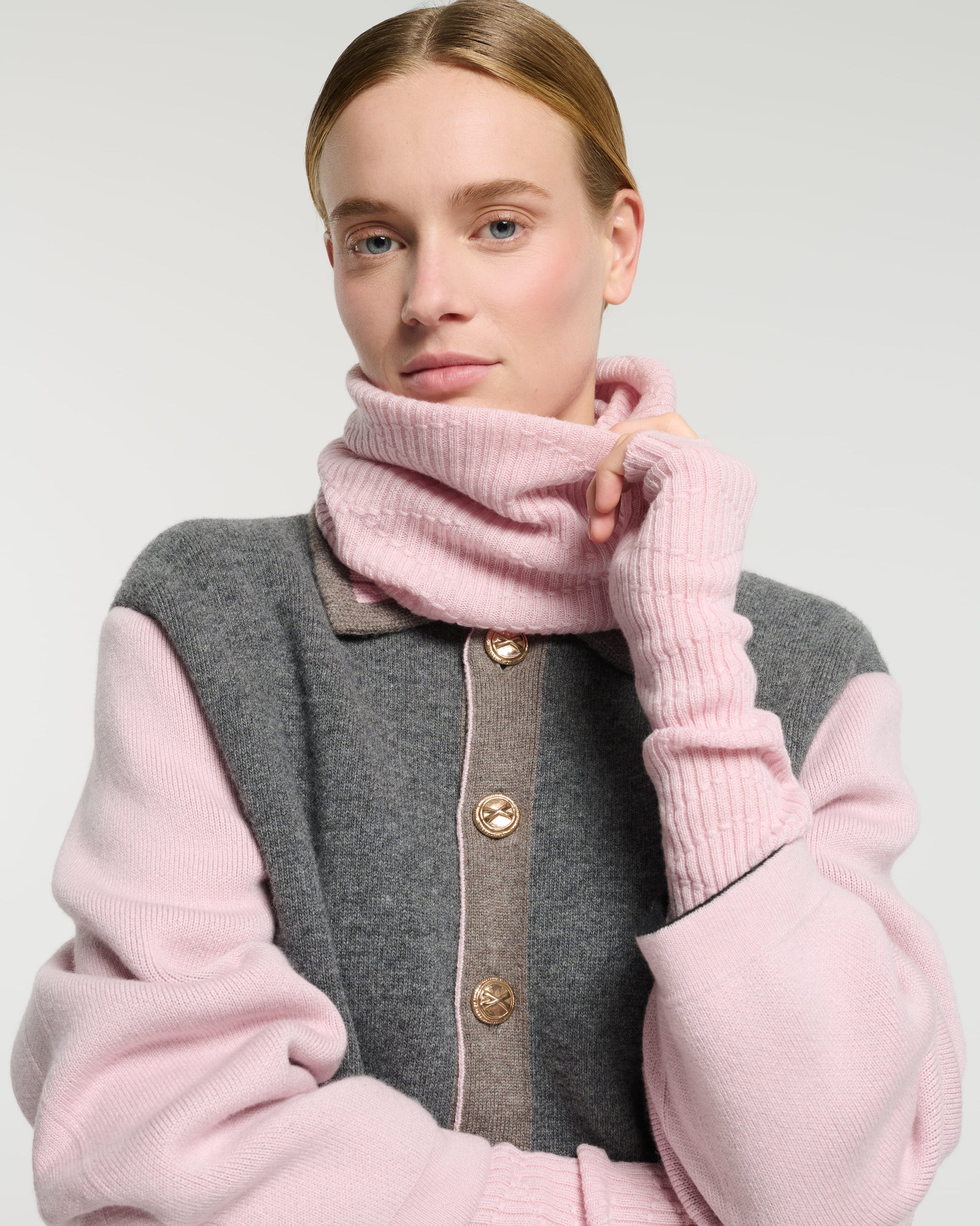 Long cashmere fingerless gloves | Barrie - Barrie