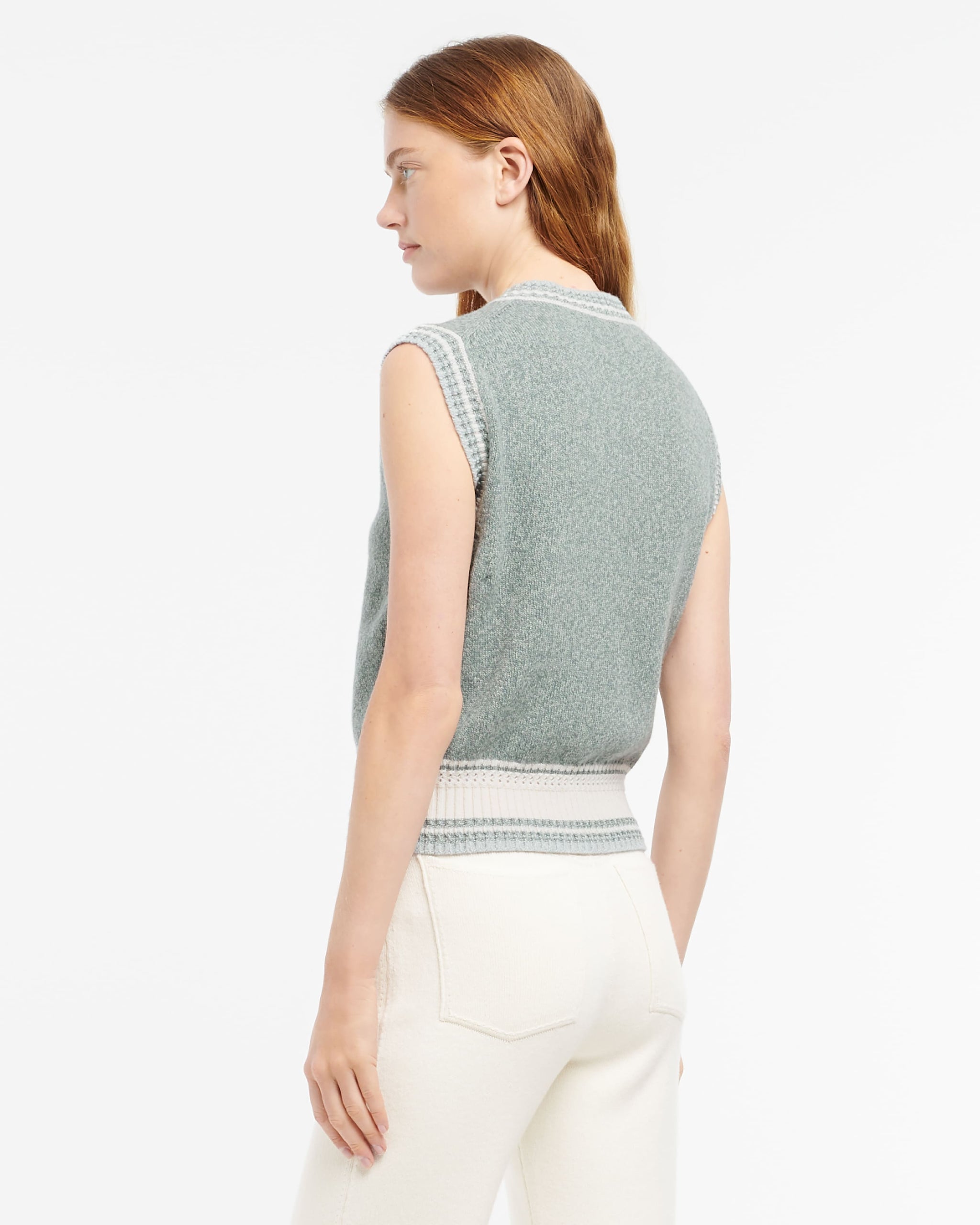 캐시미어 슬리브리스 시네 가디건 | Barrie - Barrie