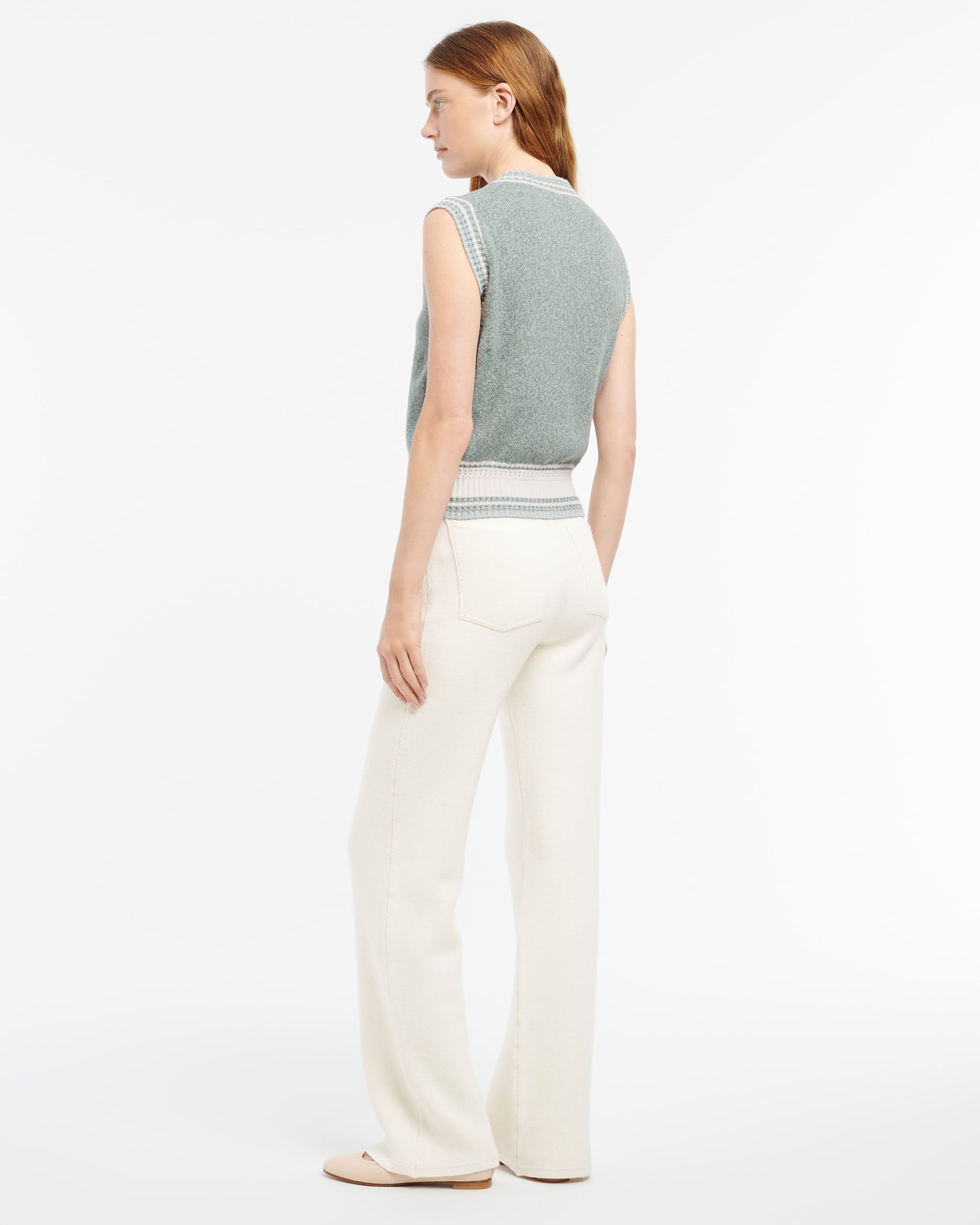 캐시미어 슬리브리스 시네 가디건 | Barrie - Barrie