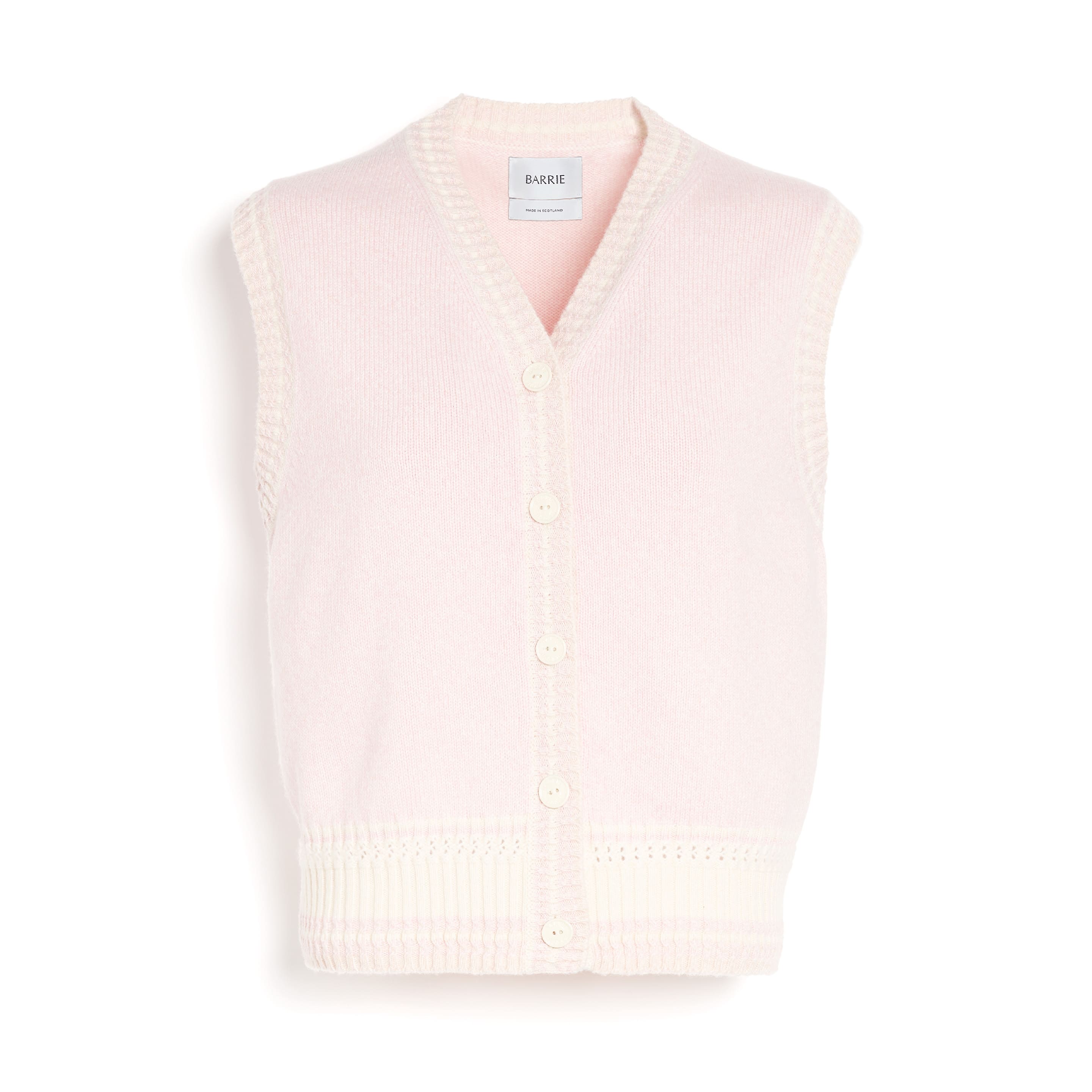 Sleeveless cashmere cardigan – Barrie