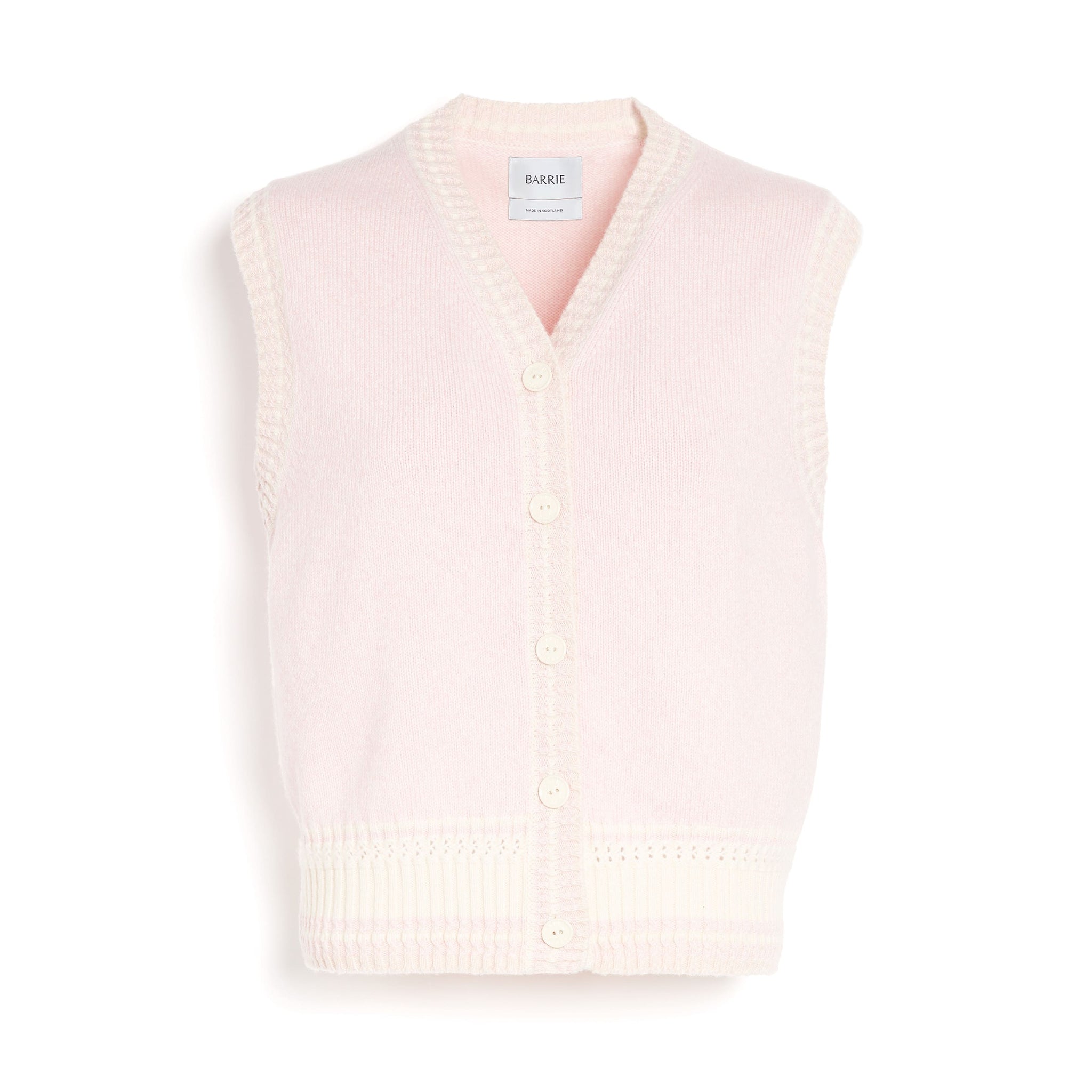 Sleeveless cashmere cardigan | Barrie - Barrie