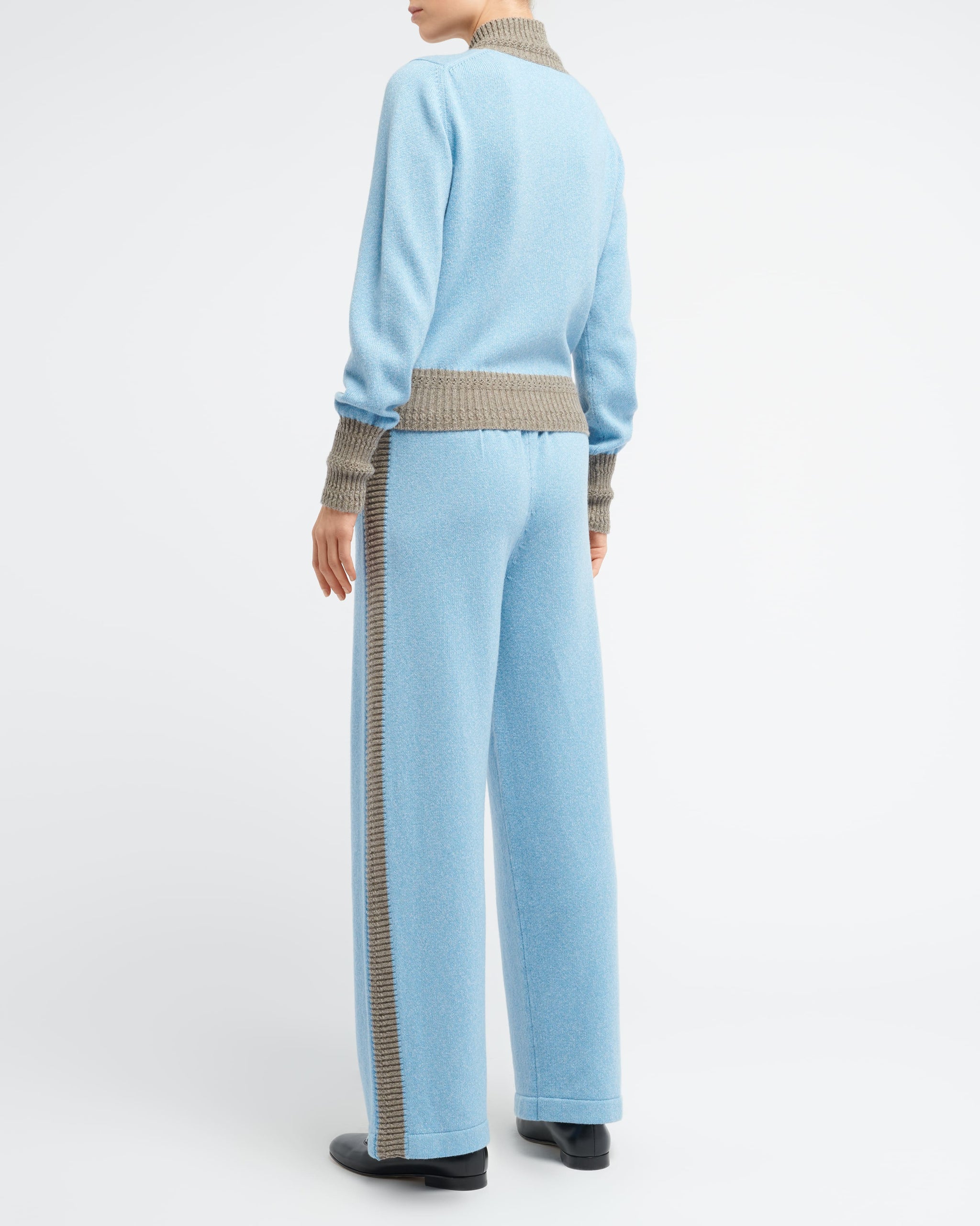 Cardigan zippé en cachemire chiné | Barrie - Barrie