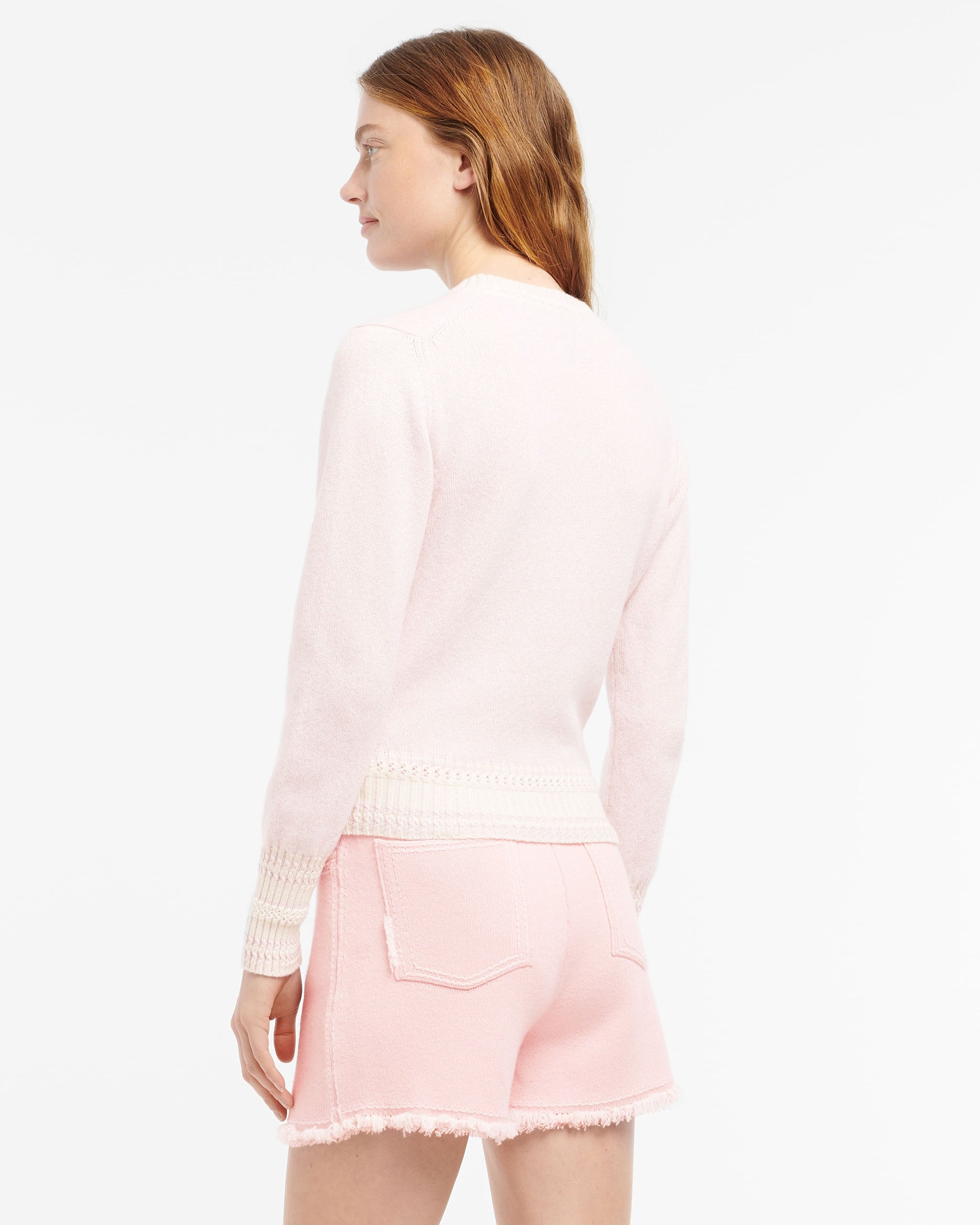 캐시미어 브이넥 시네 니트웨어 | Barrie - Barrie