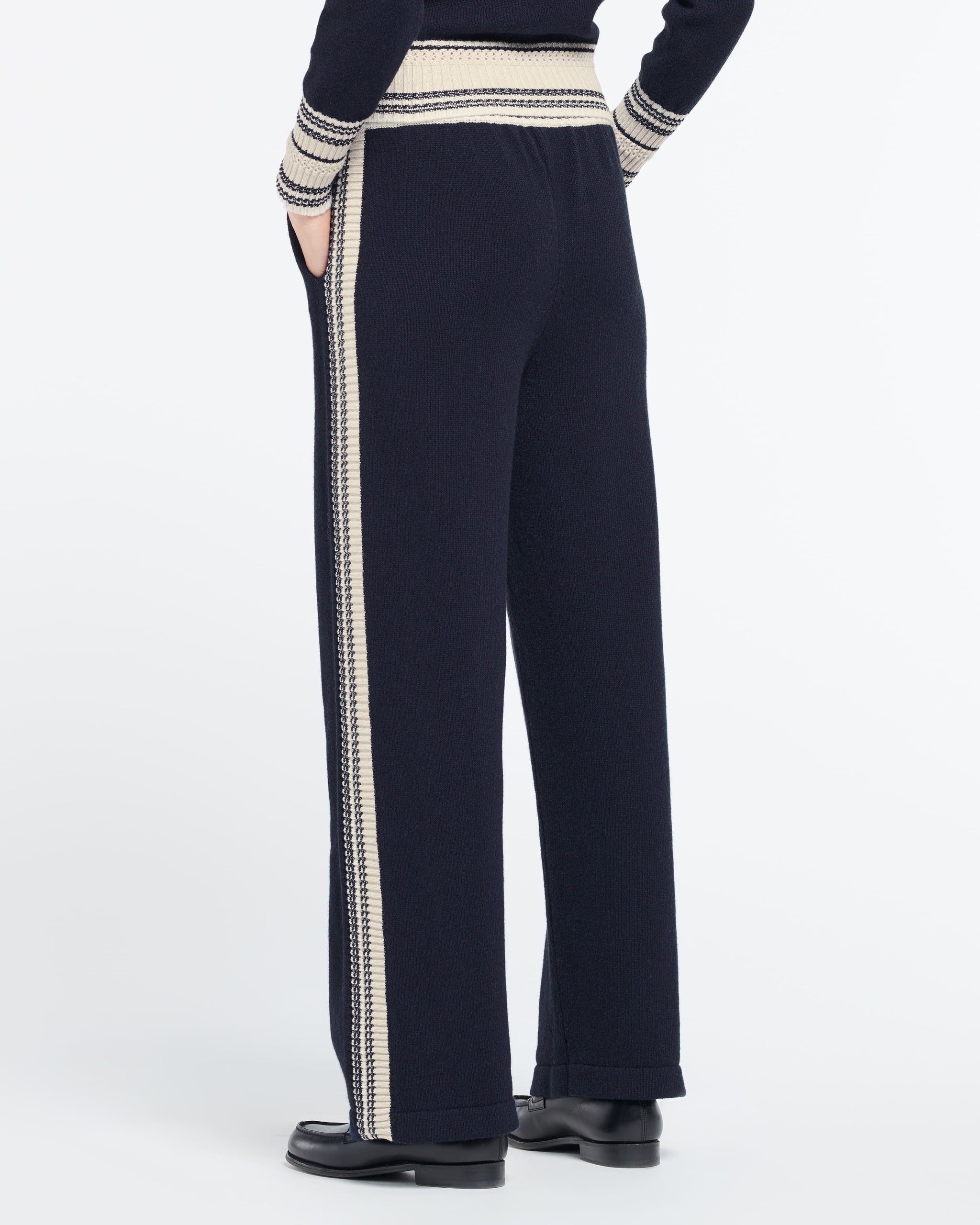 Pantalon chiné en cachemire | Barrie - Barrie