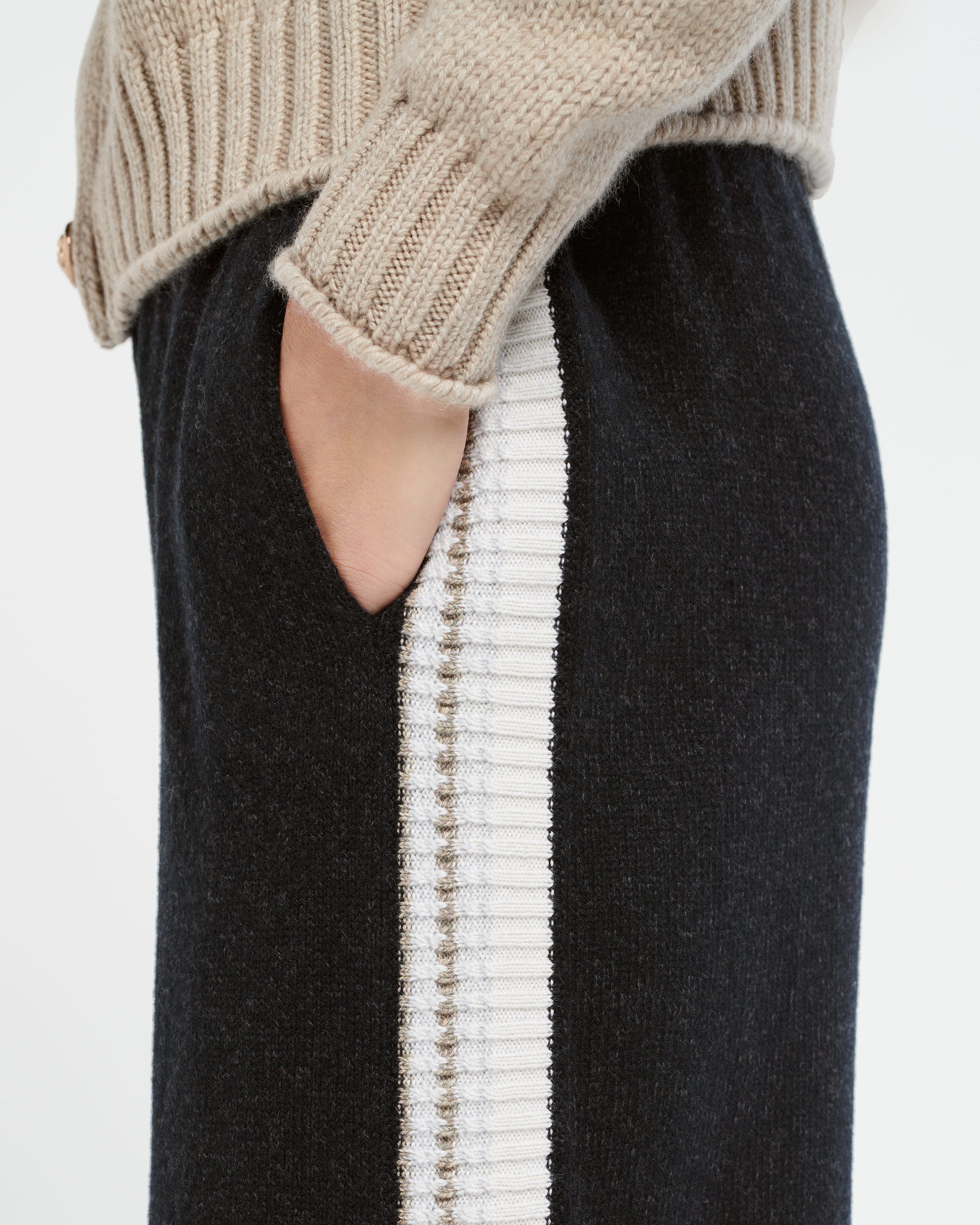 Pantalon chiné en cachemire | Barrie - Barrie