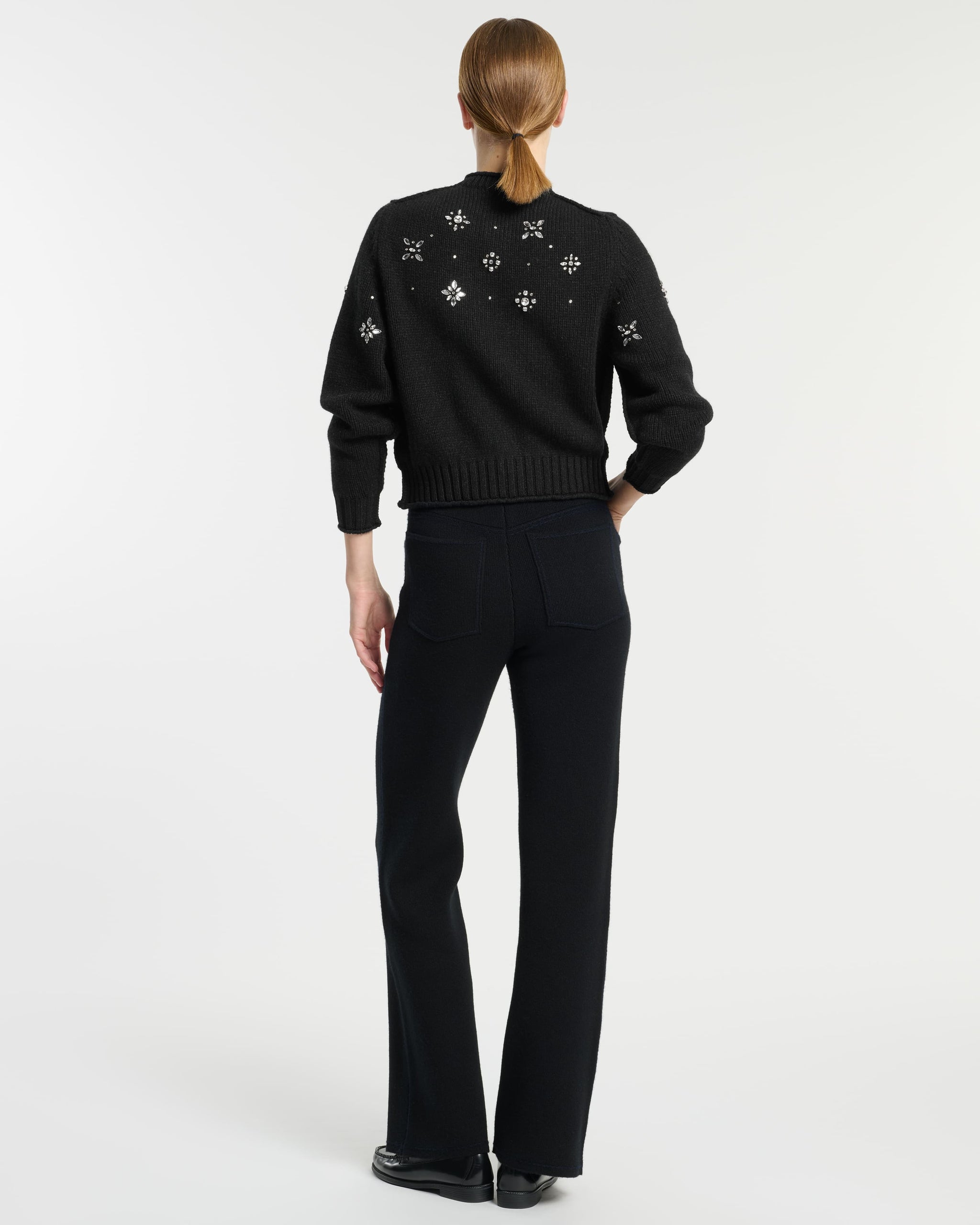 Chunky cashmere cardigan with jewel detail | Barrie - Barrie