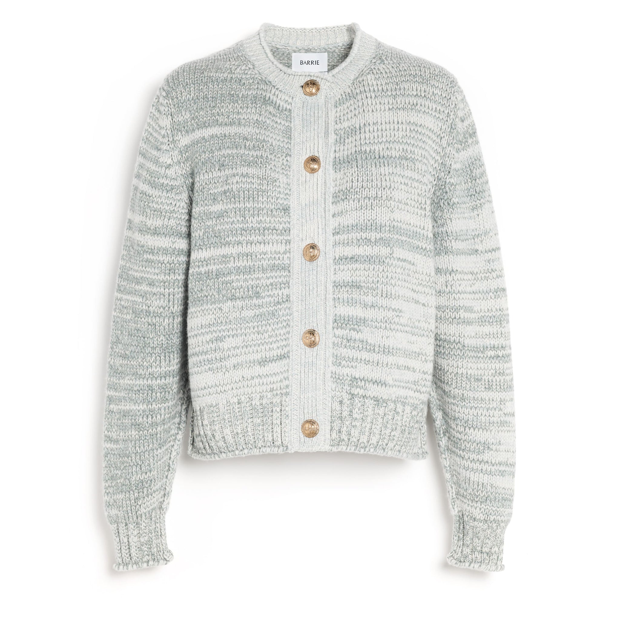 Chunky cashmere cardigan with gold buttons - Barrie