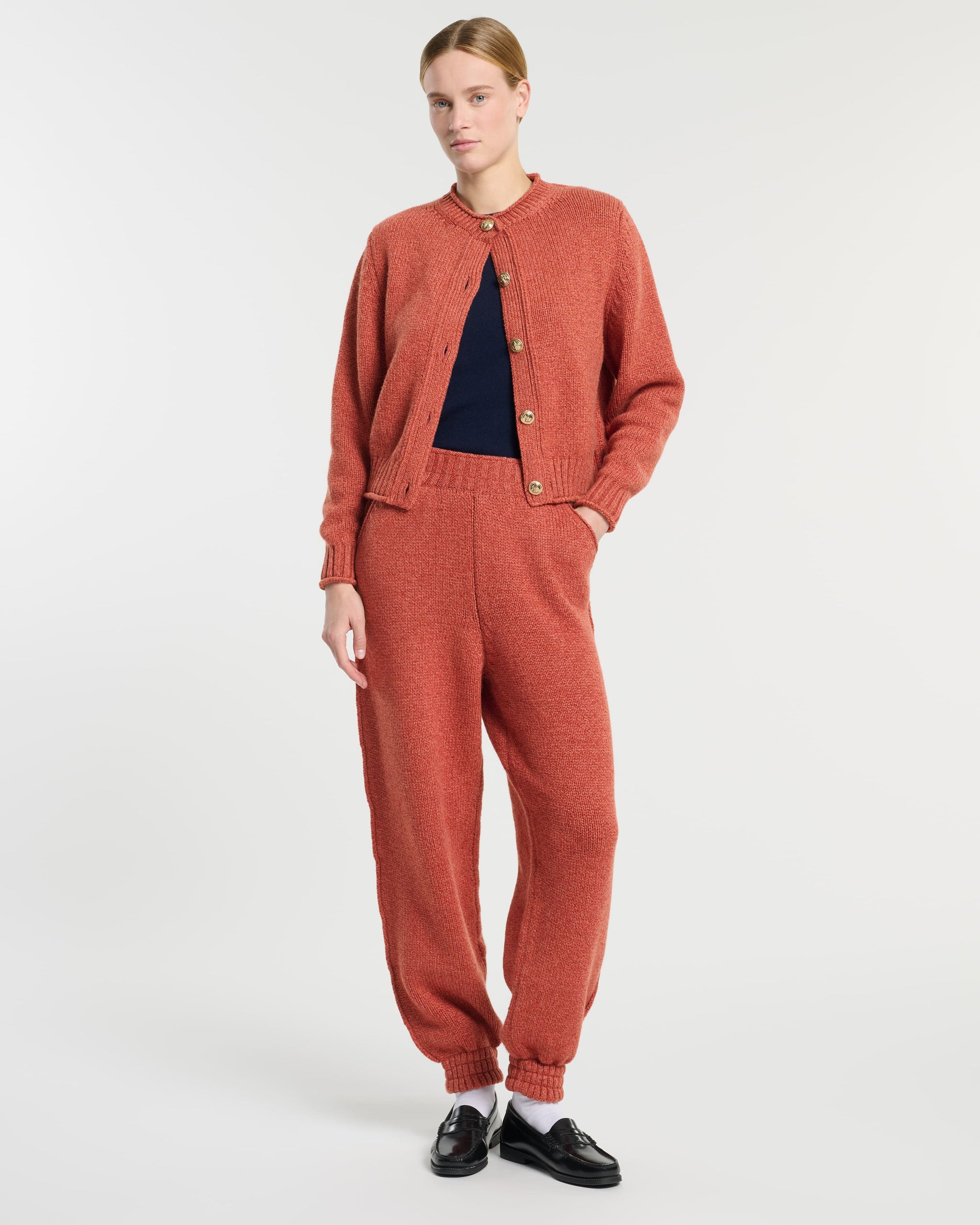 Pantalon épais en cachemire | Barrie - Barrie