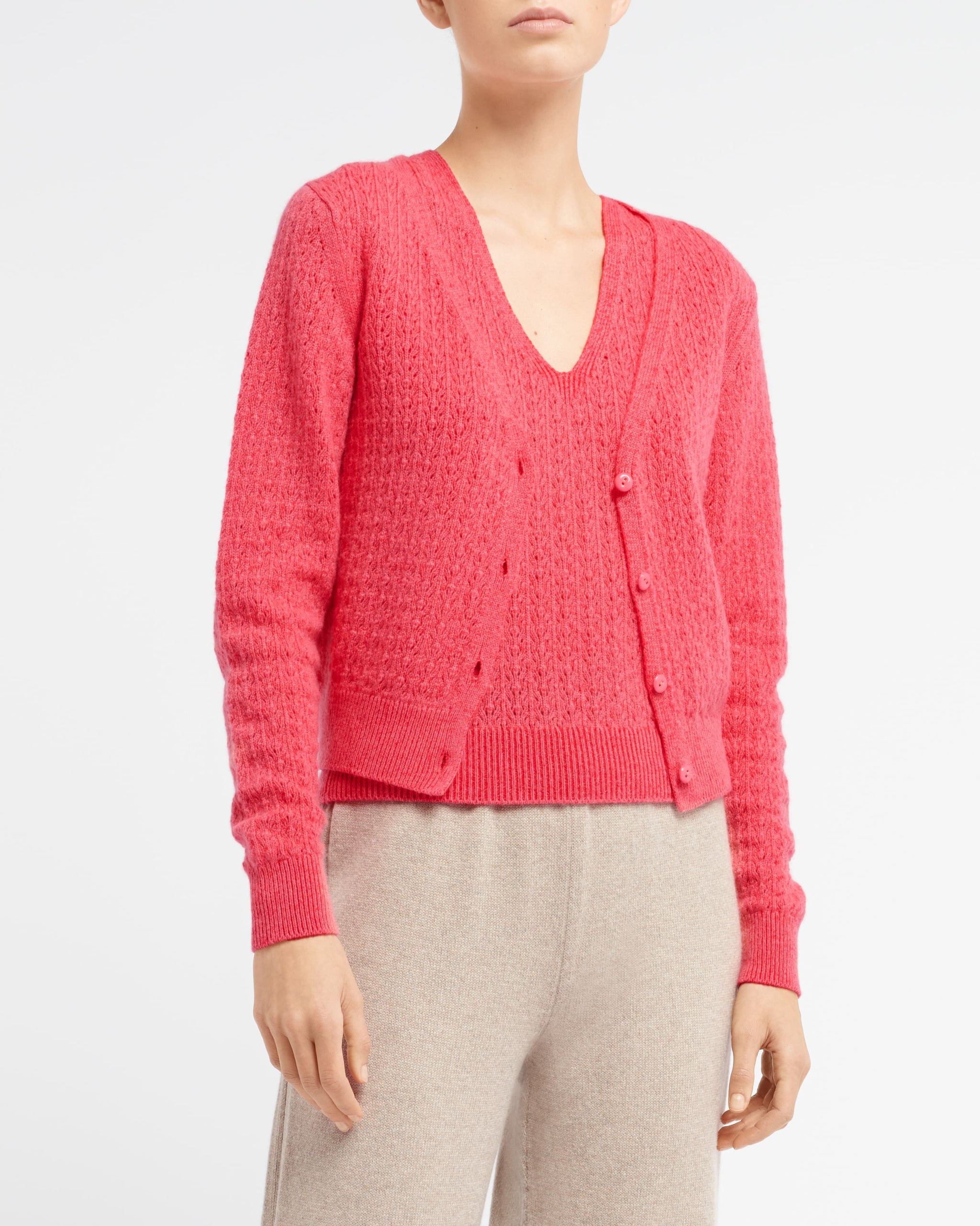 Cashmere lace cardigan | Barrie - Barrie