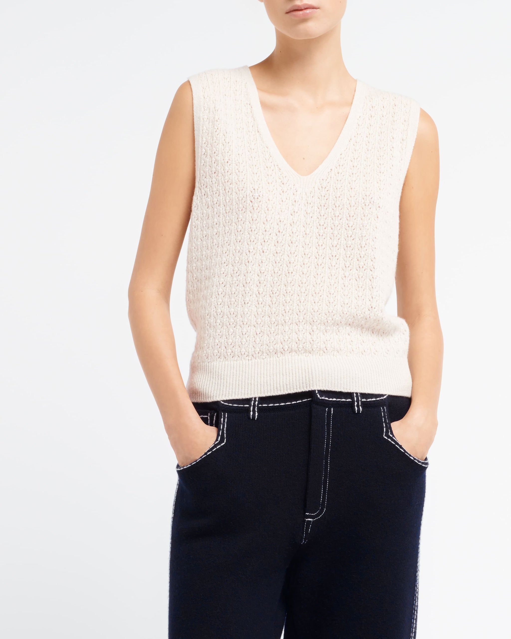 Cashmere lace top | Barrie - Barrie