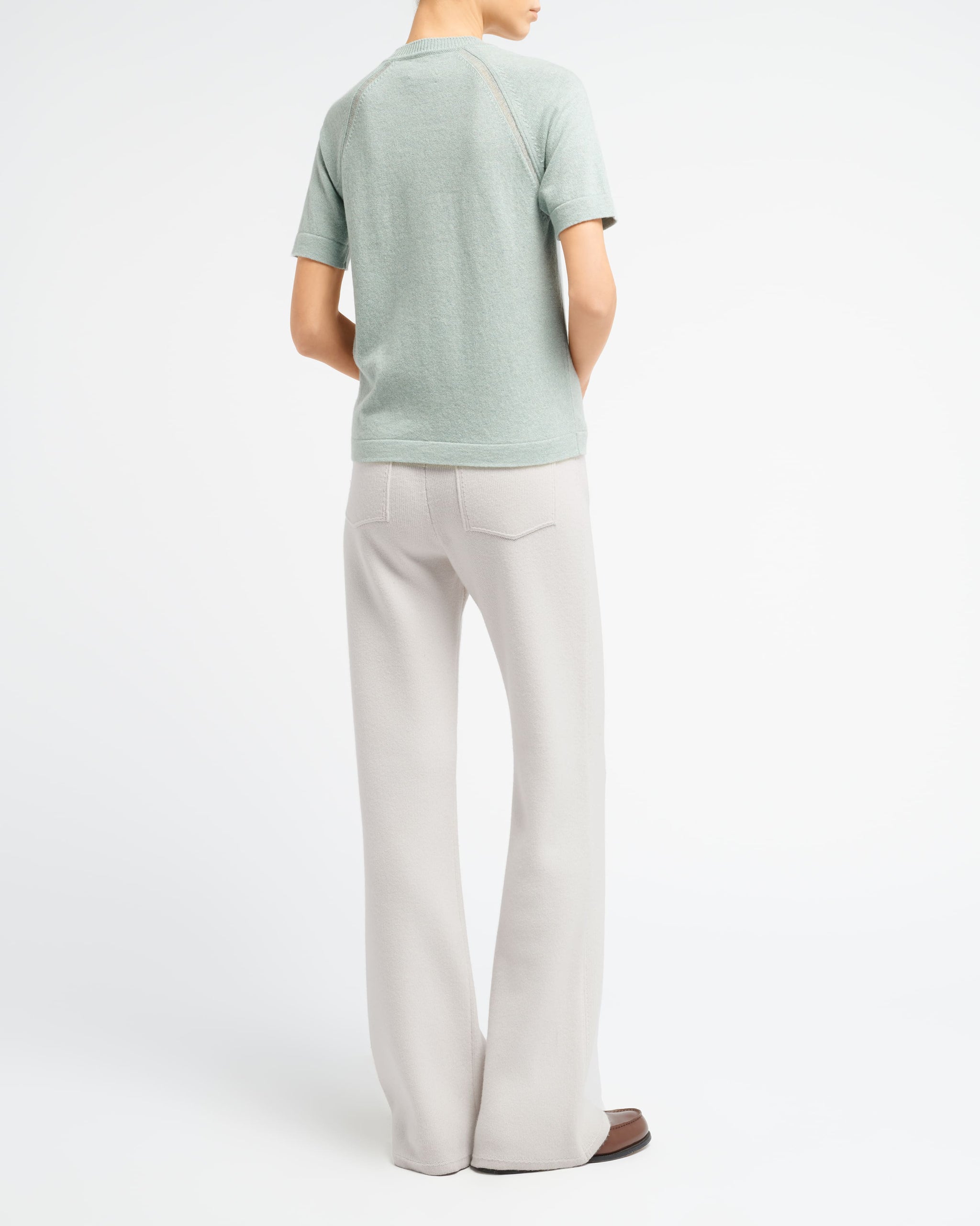 Haut à manches courtes en cachemire à motif soleil | Barrie - Barrie