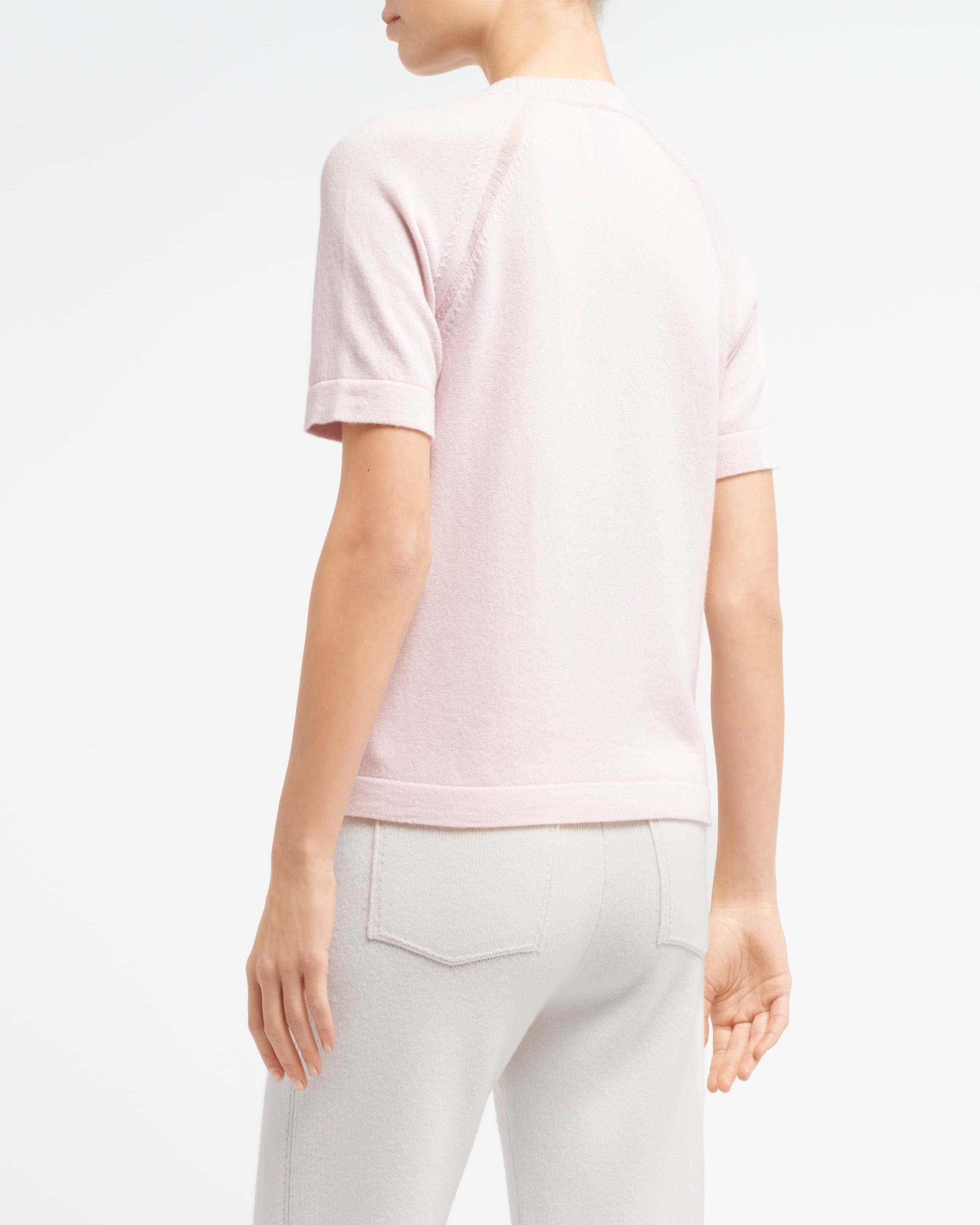 Haut à manches courtes en cachemire à motif soleil | Barrie - Barrie