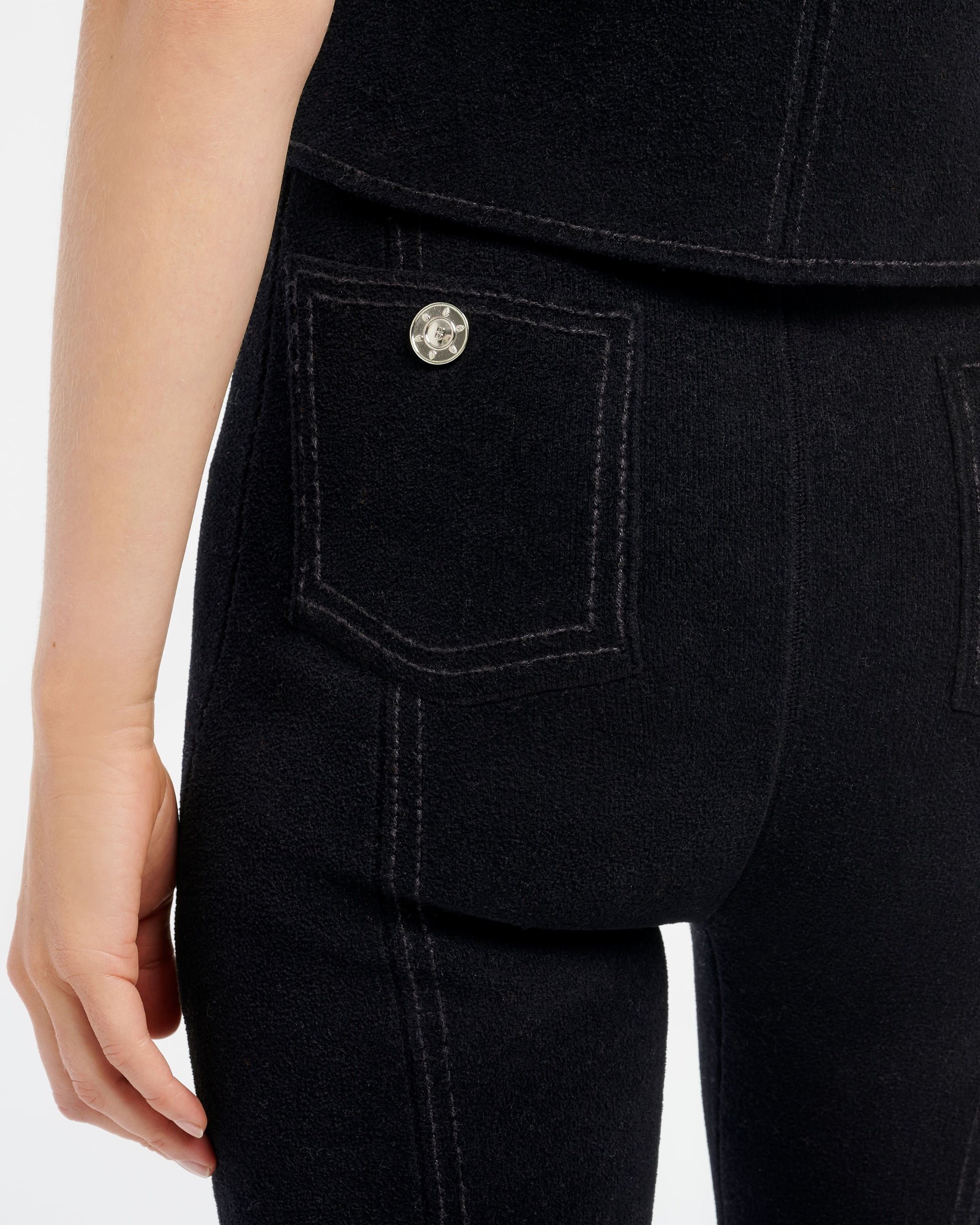 Pantalon effet suède en cachemire et coton | Barrie - Barrie